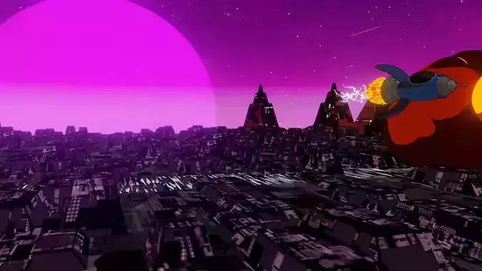 Epic Space Battle - Blender 3D Model