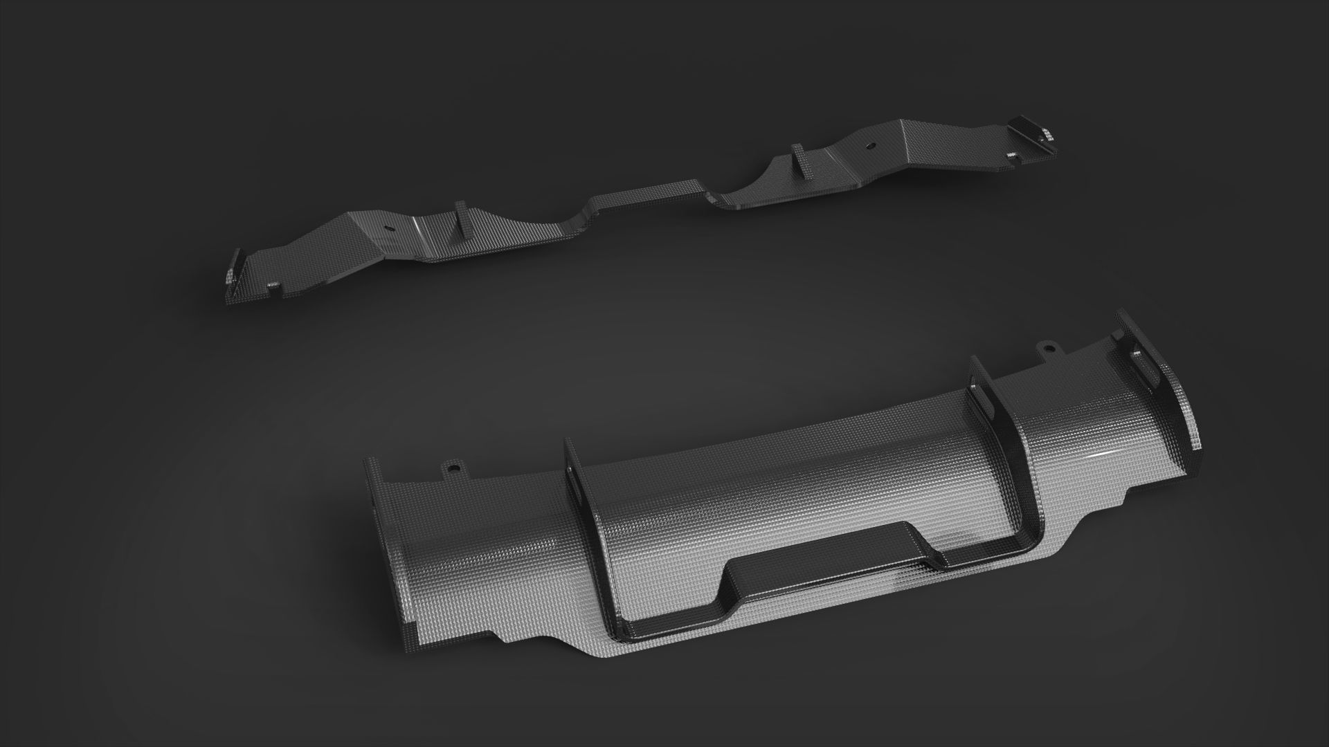 spoiler diffuser tuning auto moto 3D model_3