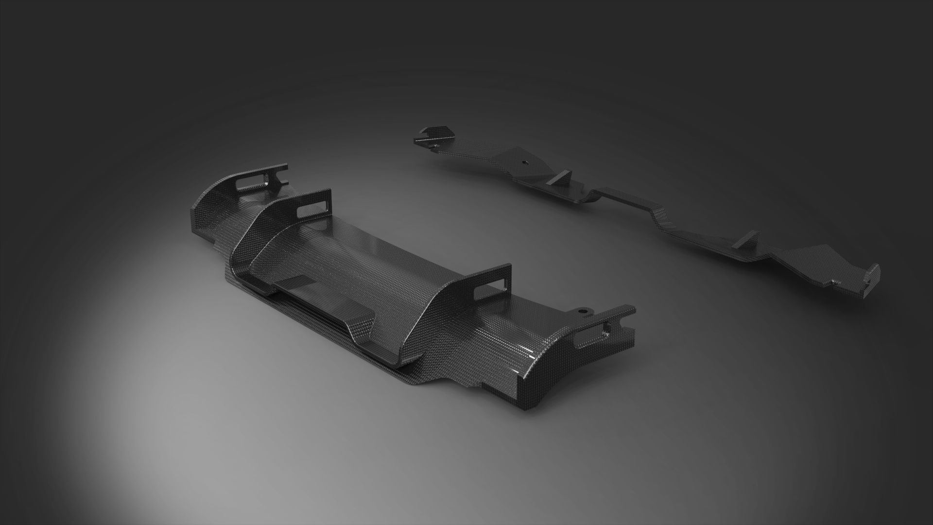 spoiler diffuser tuning auto moto 3D model_4