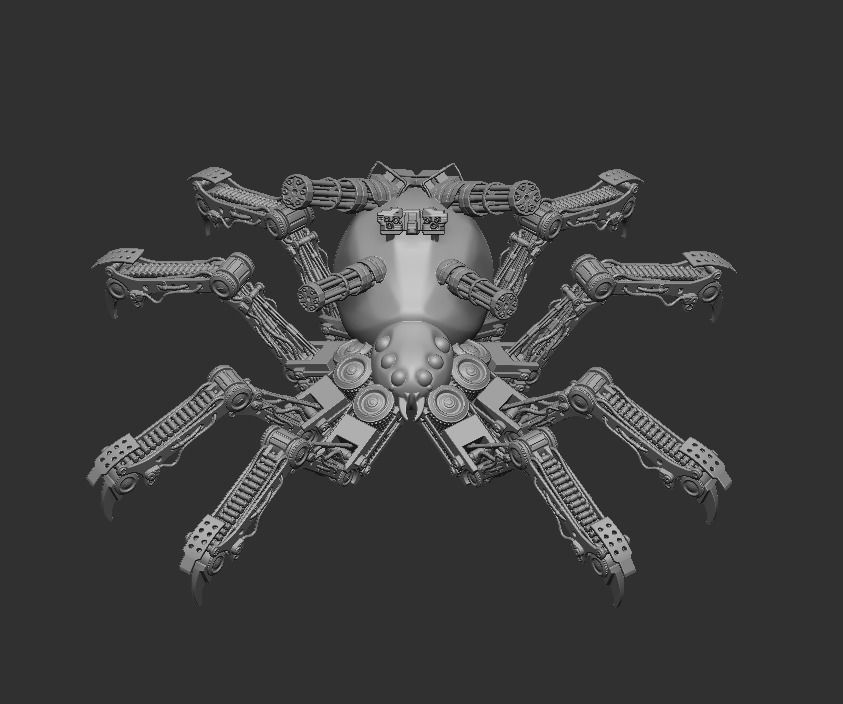Machine spider 3D print model_2