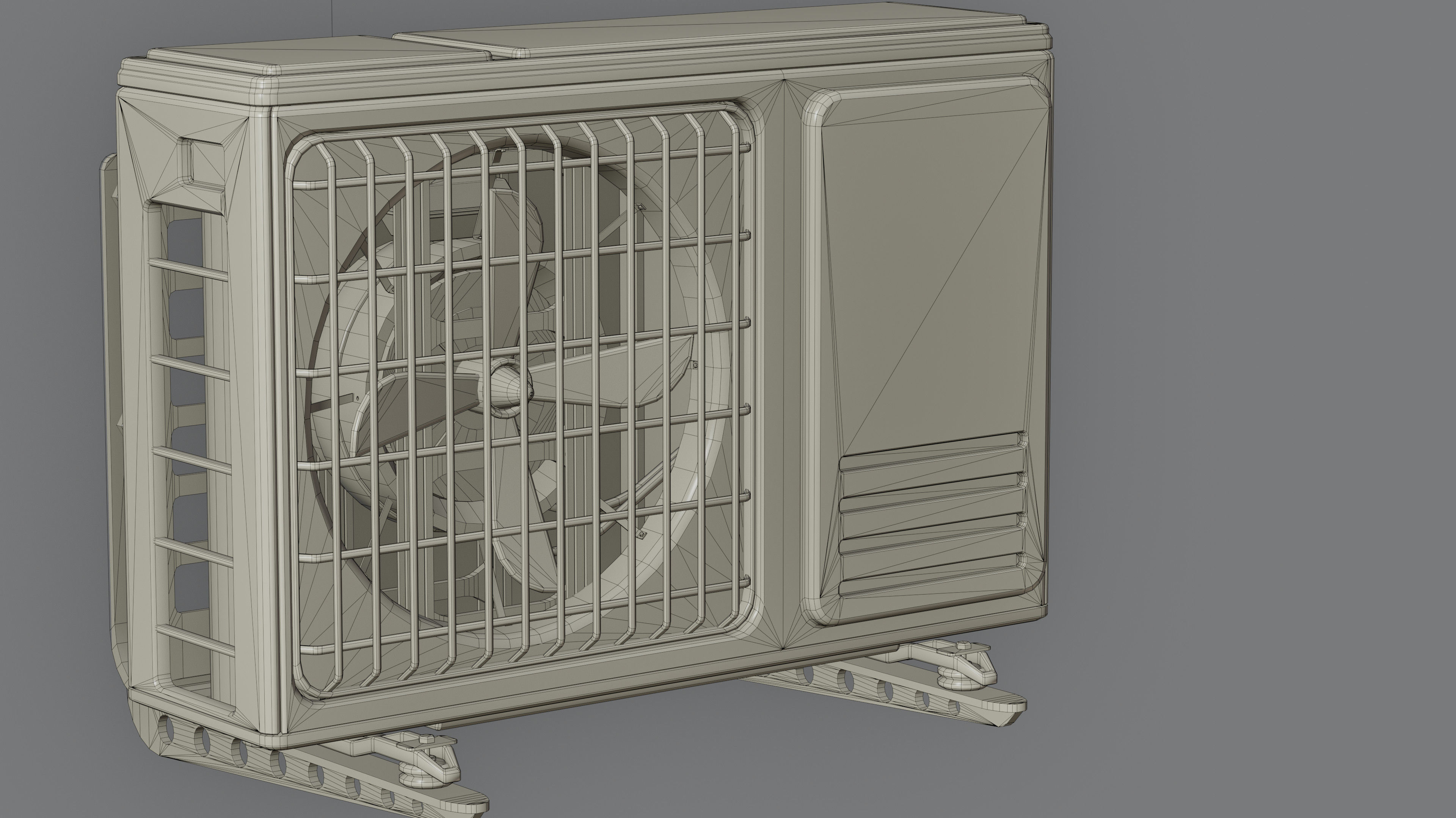 Air Conditioner Pack Low-poly 3D model_16