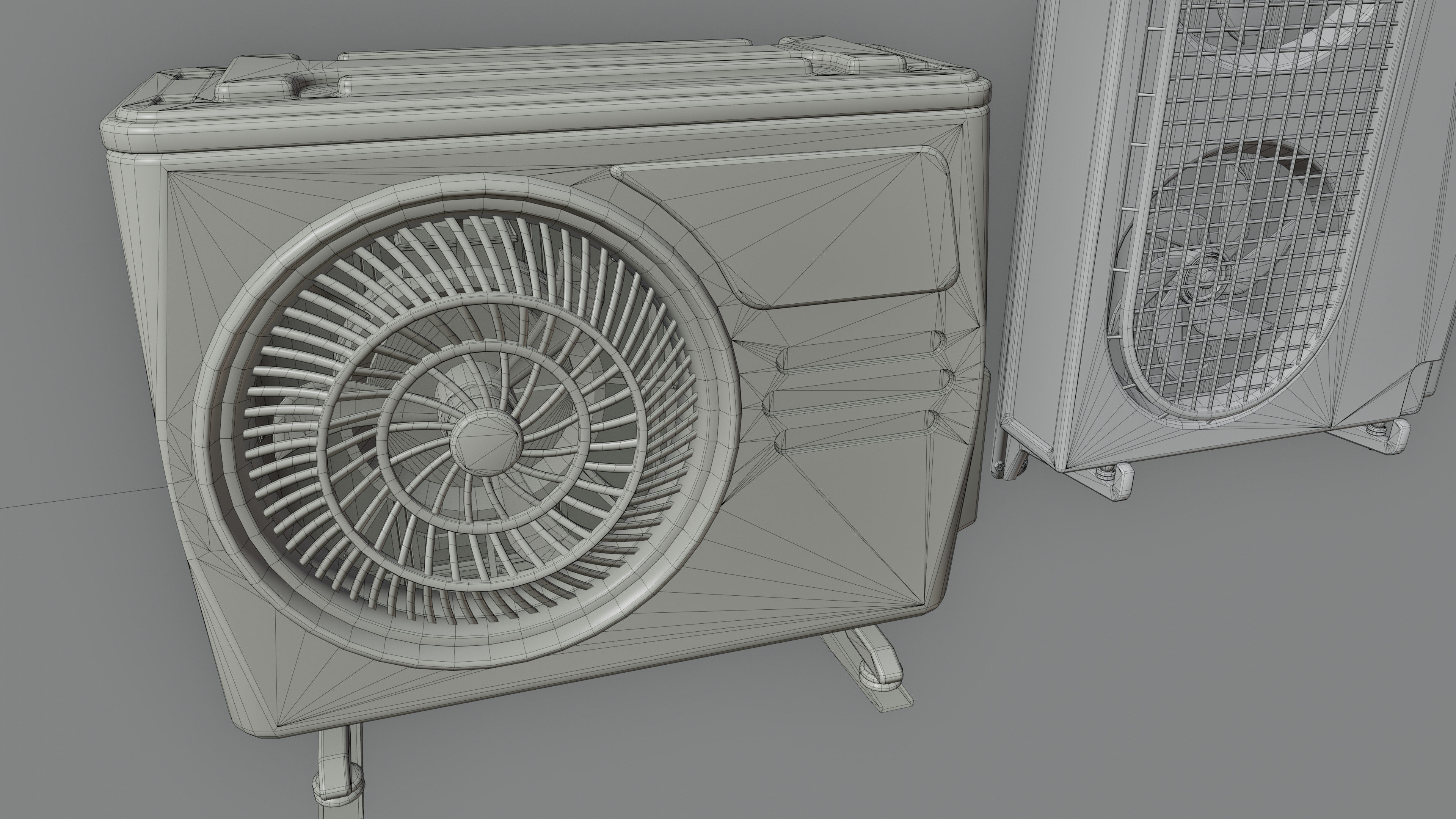 Air Conditioner Pack Low-poly 3D model_15