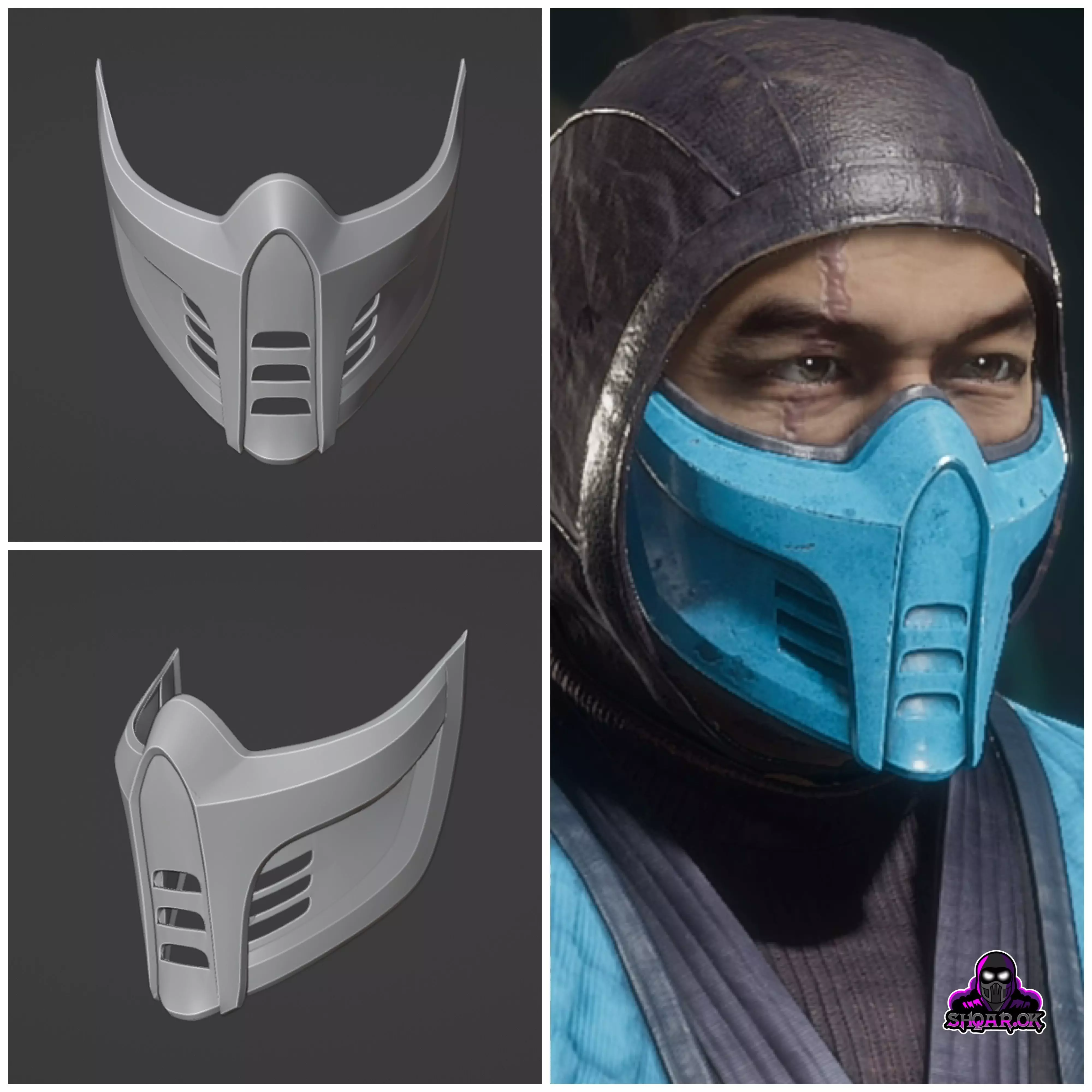 Sub Zero mask from Mortal Kombat 11 - Bombang Tayo 3D print model_0