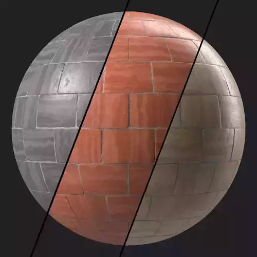 Stone Wall Materials 114- Travertine tile Stone - Sbsar Seamless Texture