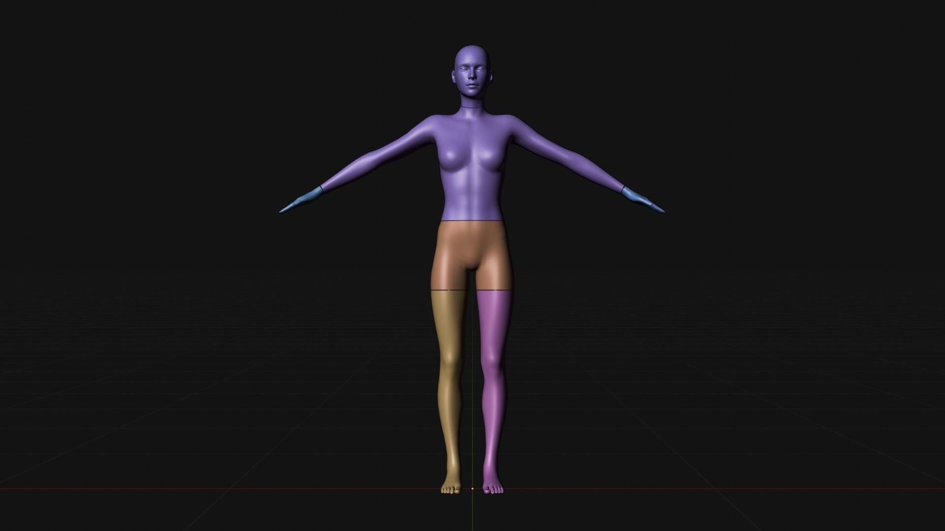 Female Mannequin 3D model_11