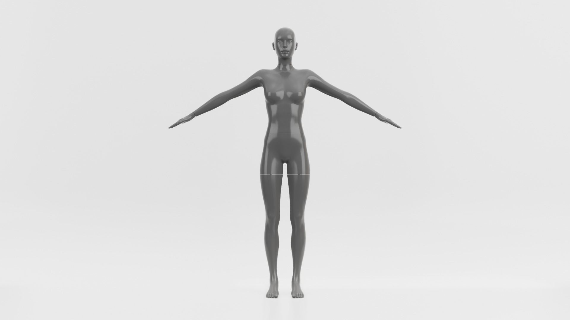 Female Mannequin 3D model_1
