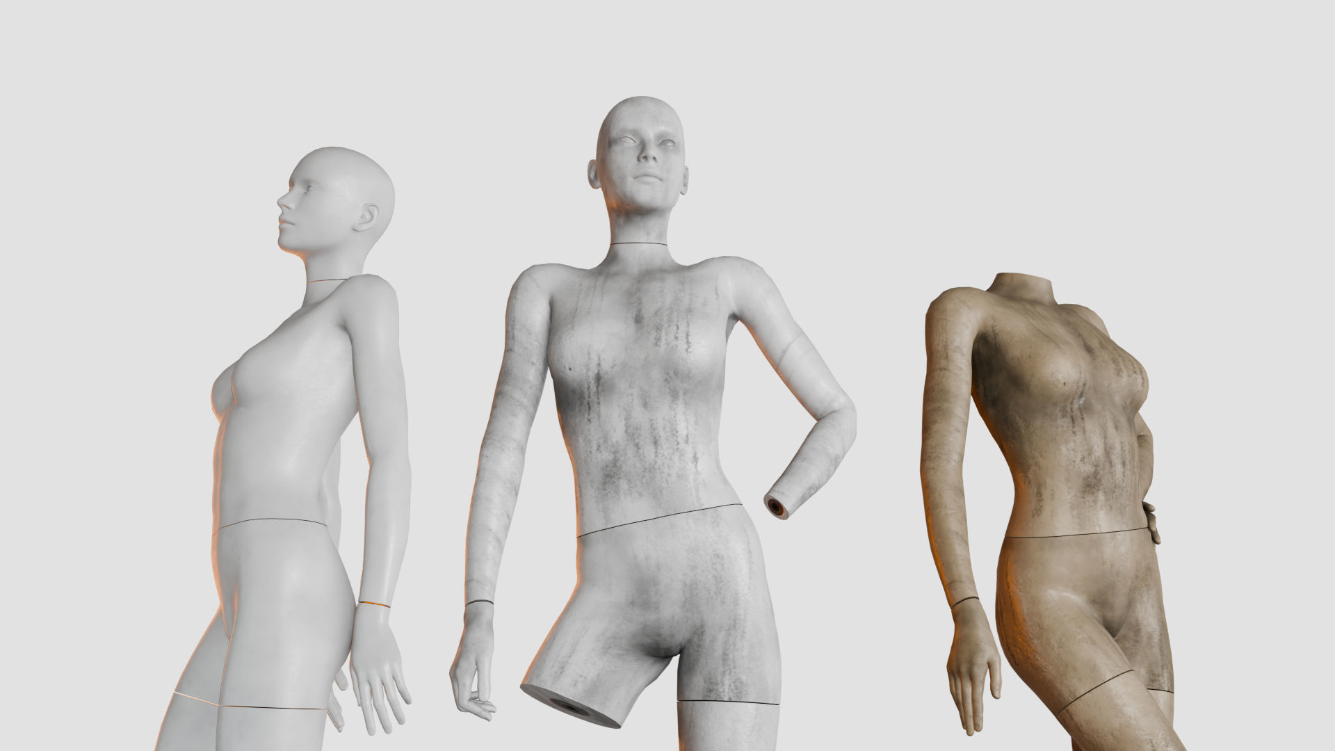 Female Mannequin 3D model_6