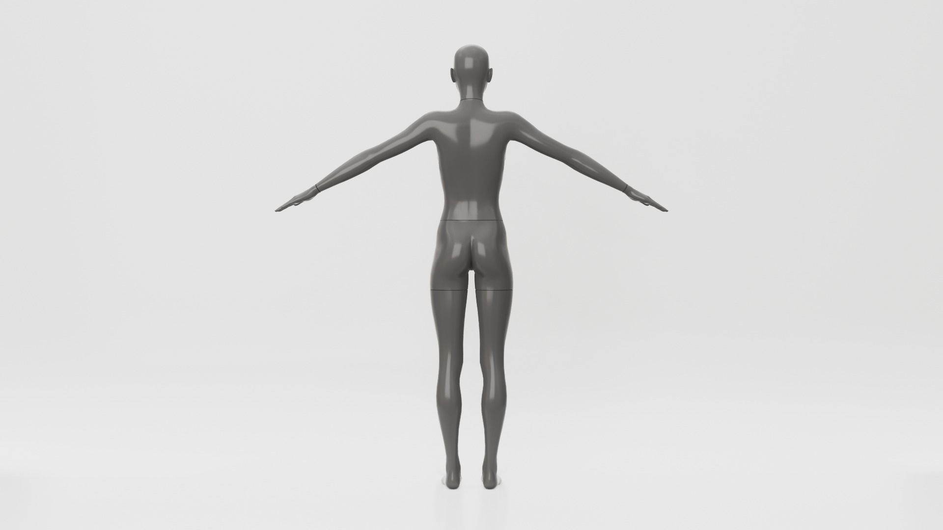 Female Mannequin 3D model_4