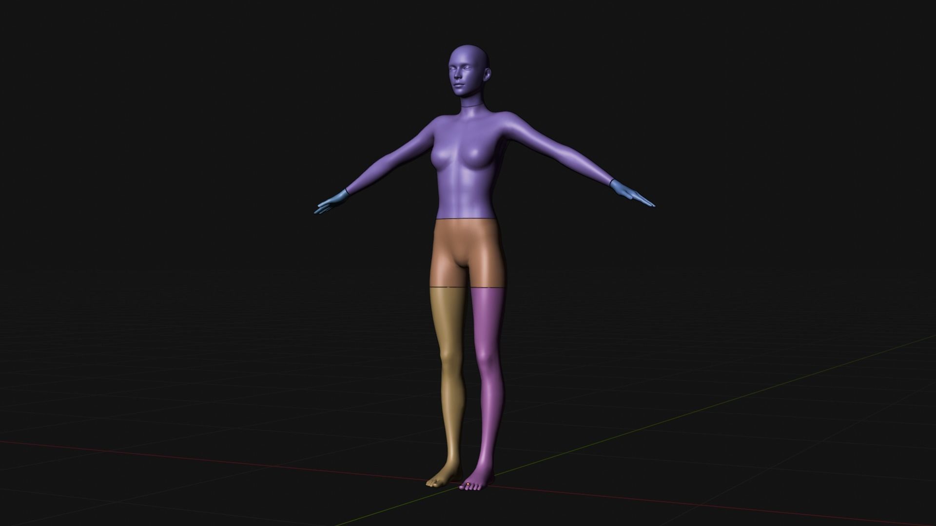 Female Mannequin 3D model_12