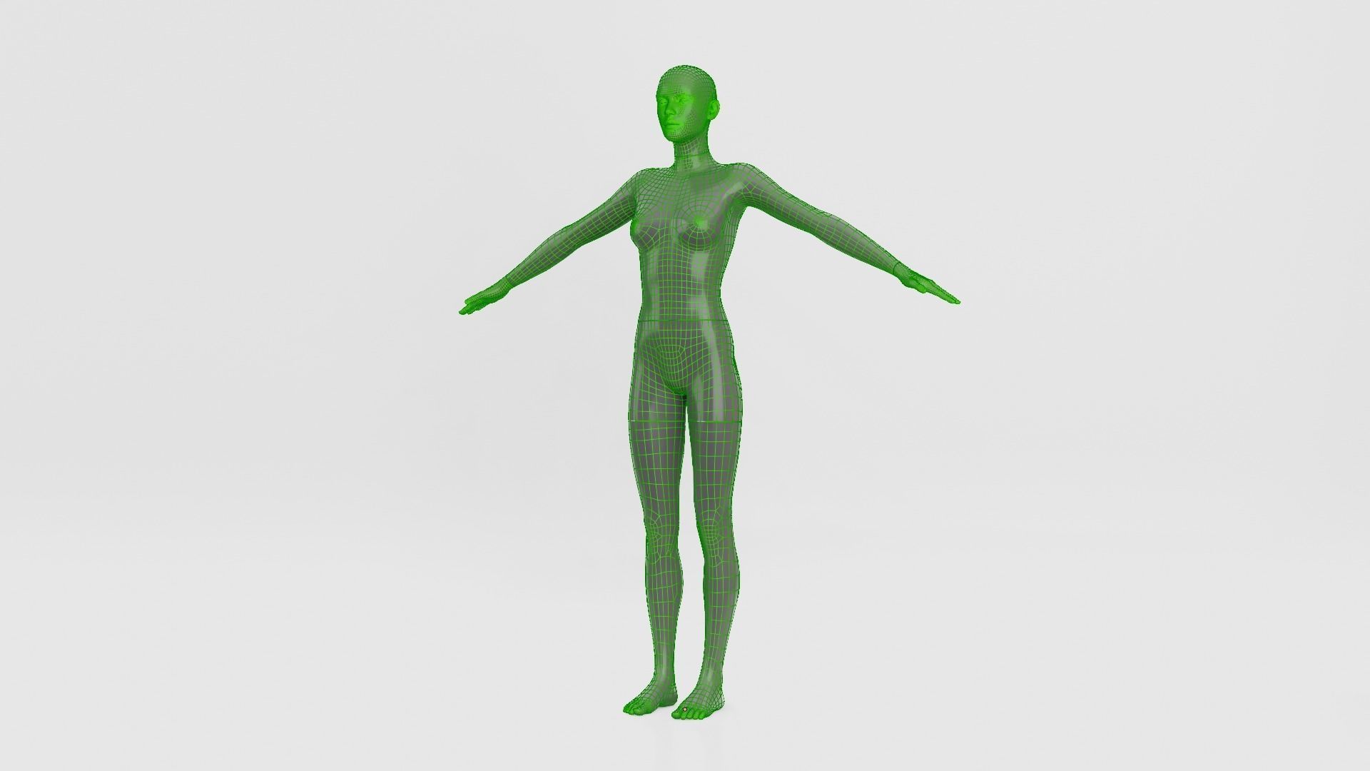 Female Mannequin 3D model_8