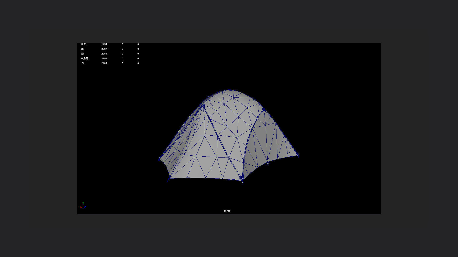 Tent 3D model 001 Low-poly 3D model_10