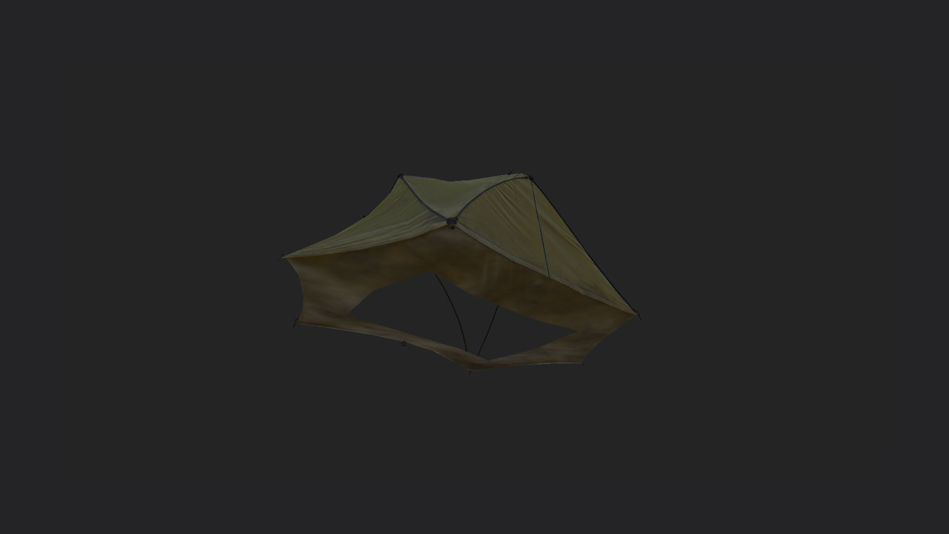 Tent 3D model 001 Low-poly 3D model_8