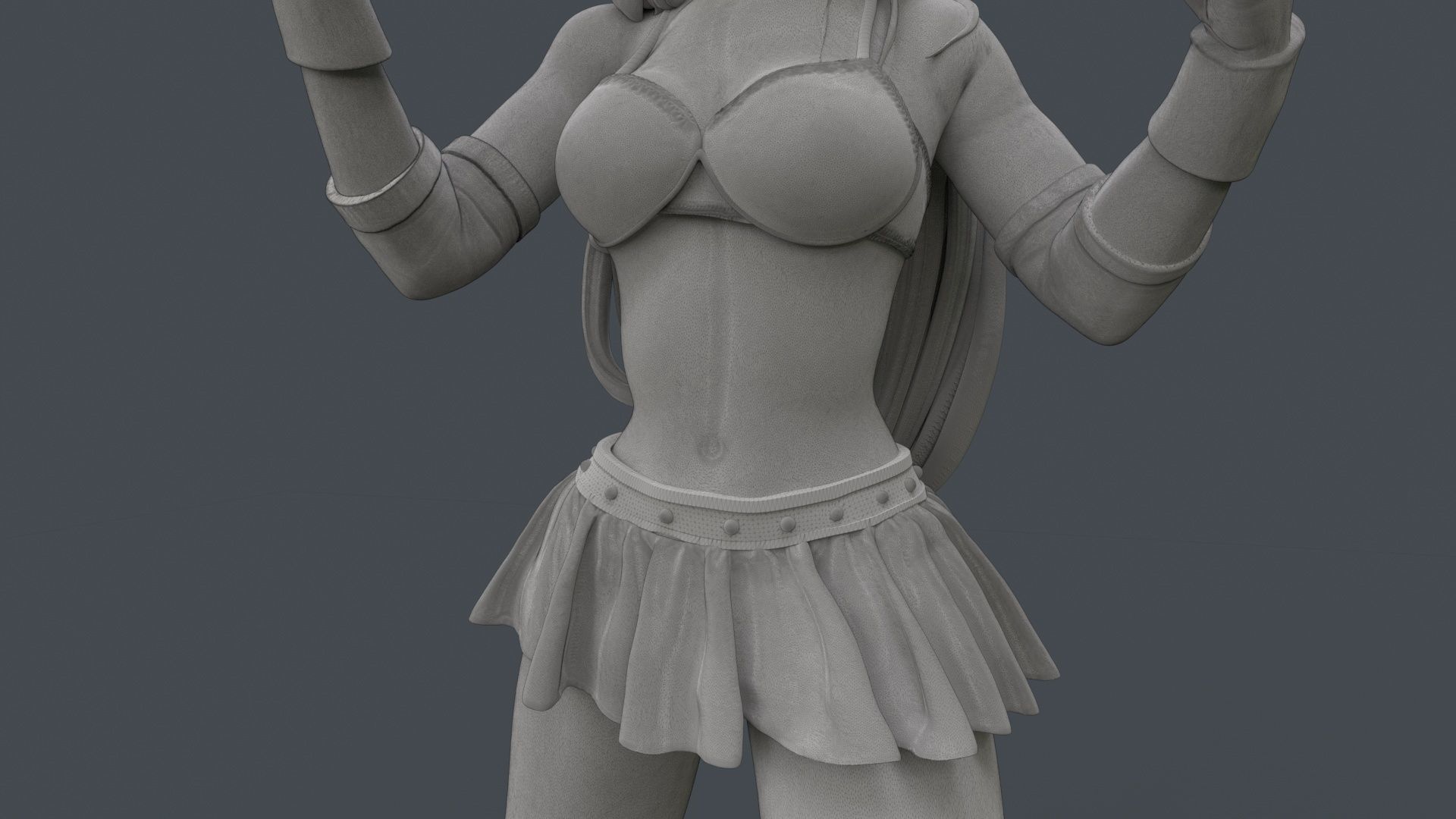 Female Professional Wrestlers C 3D Printing 3D print model_35