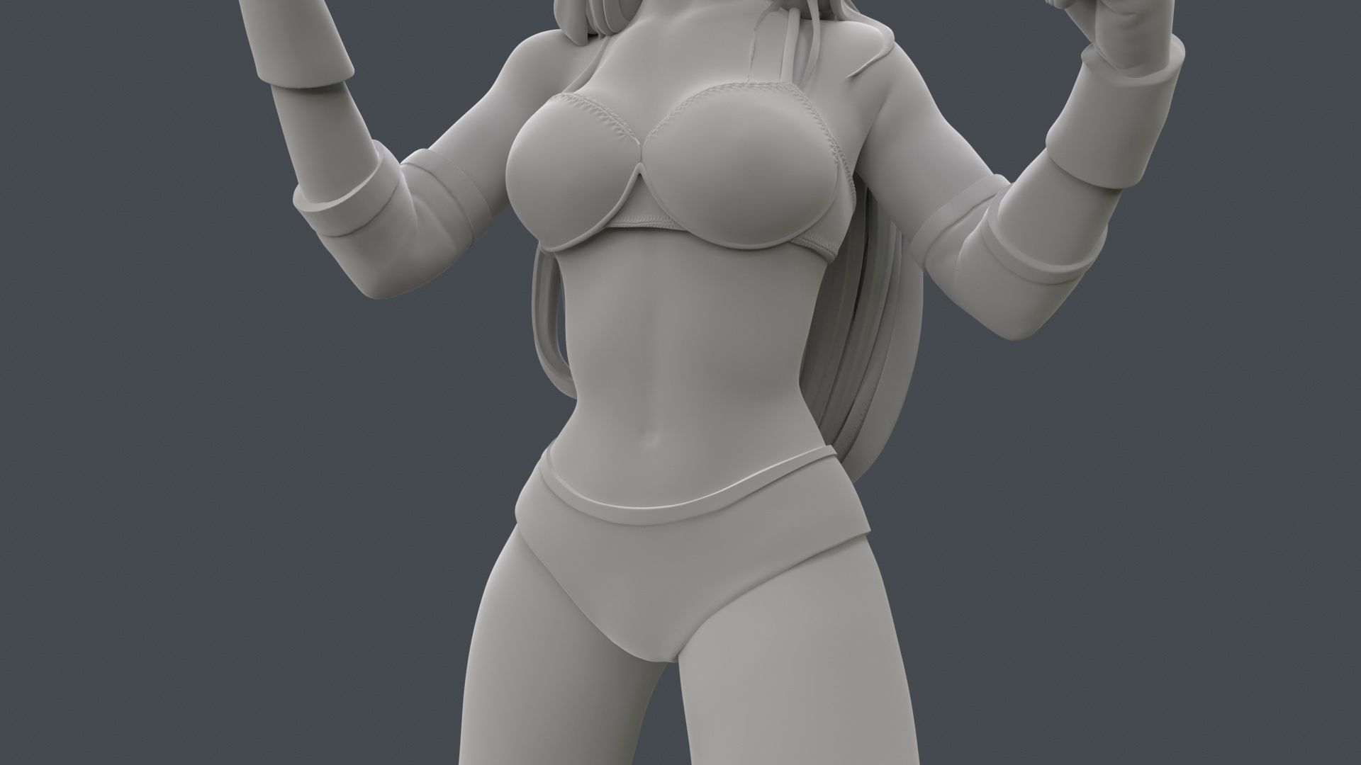 Female Professional Wrestlers C 3D Printing 3D print model_32