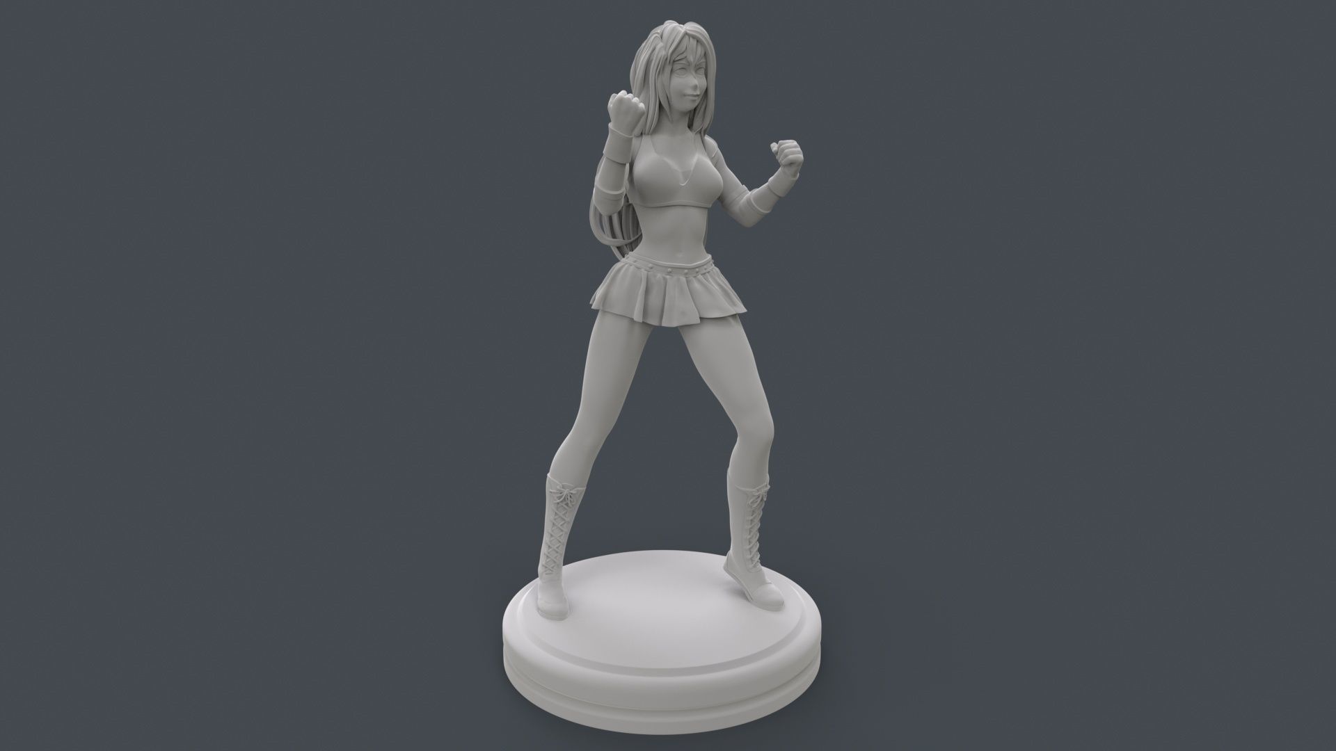 Female Professional Wrestlers C 3D Printing 3D print model_19