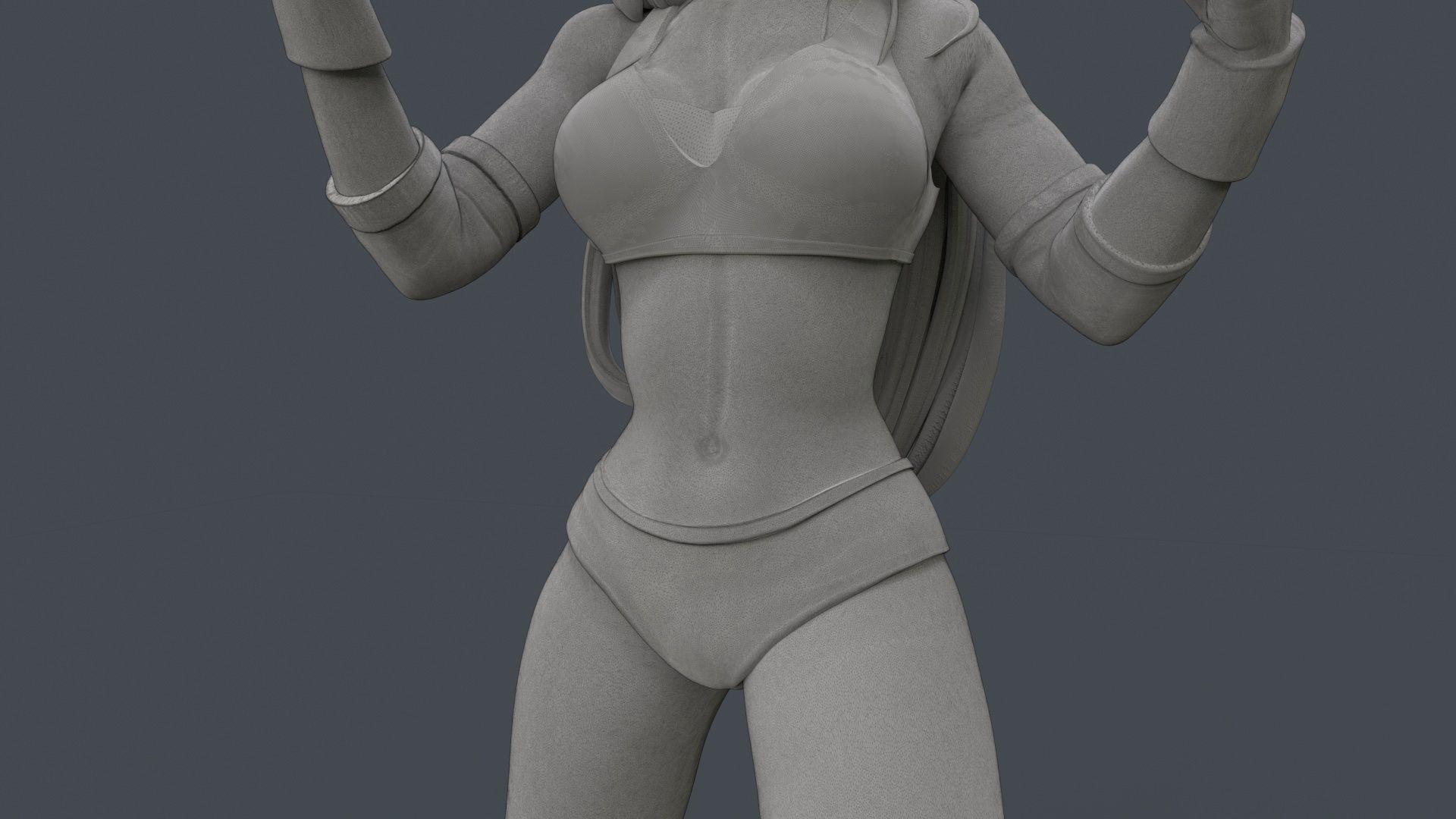 Female Professional Wrestlers C 3D Printing 3D print model_34