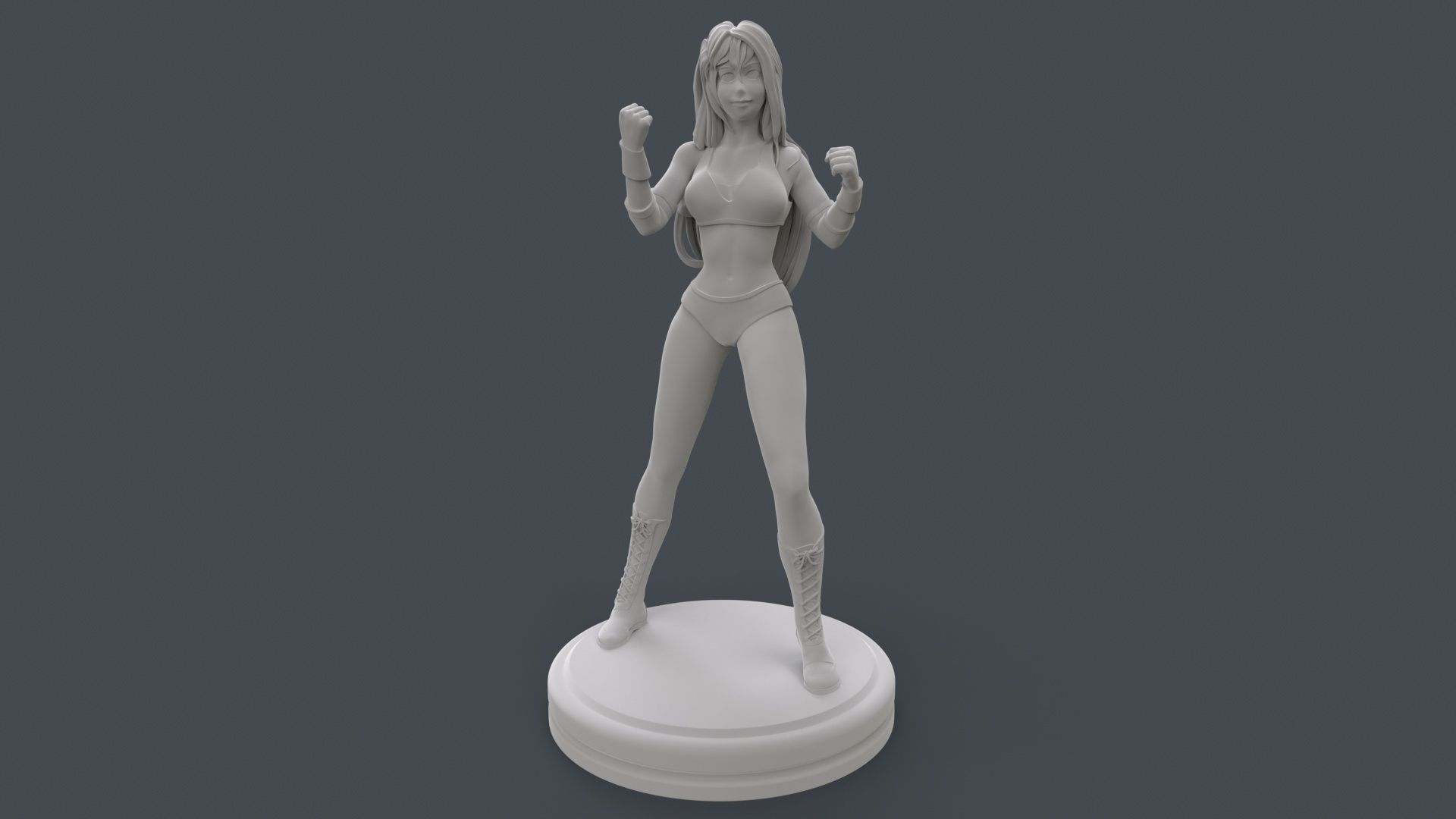 Female Professional Wrestlers C 3D Printing 3D print model_13