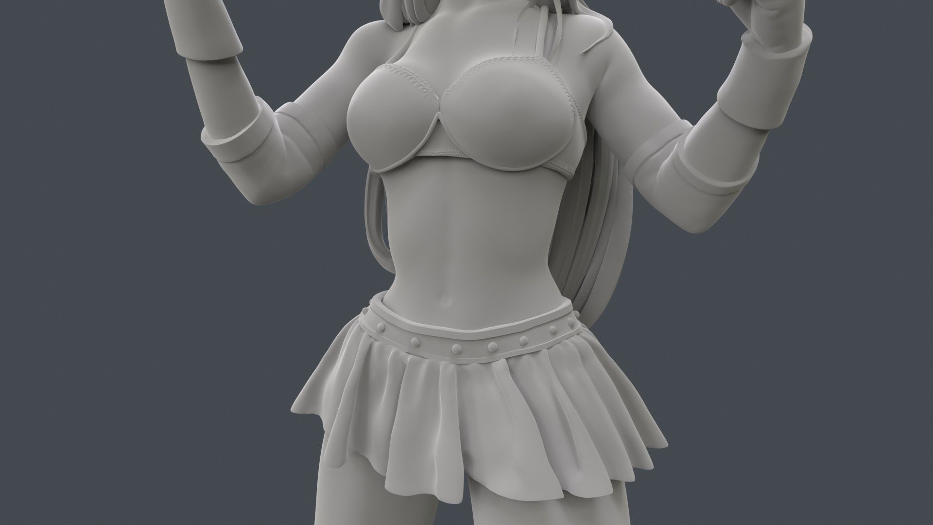 Female Professional Wrestlers C 3D Printing 3D print model_30