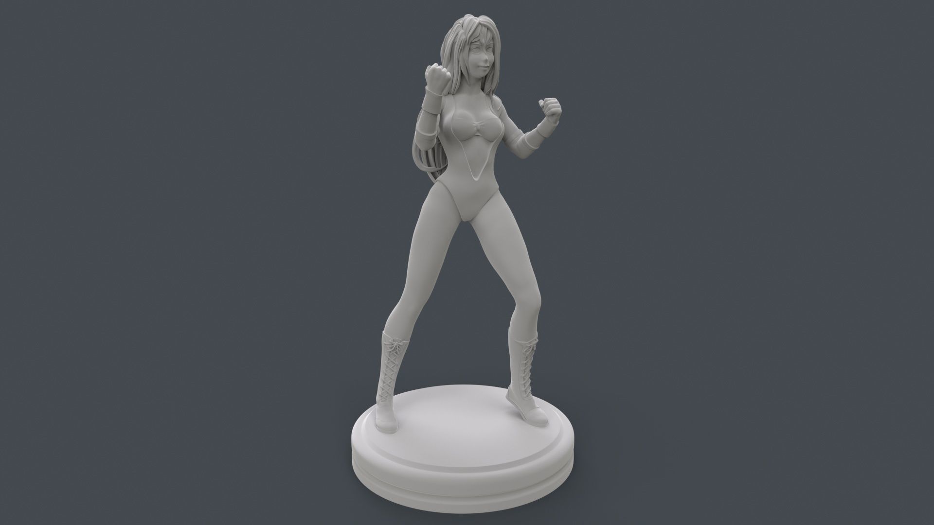 Female Professional Wrestlers C 3D Printing 3D print model_17