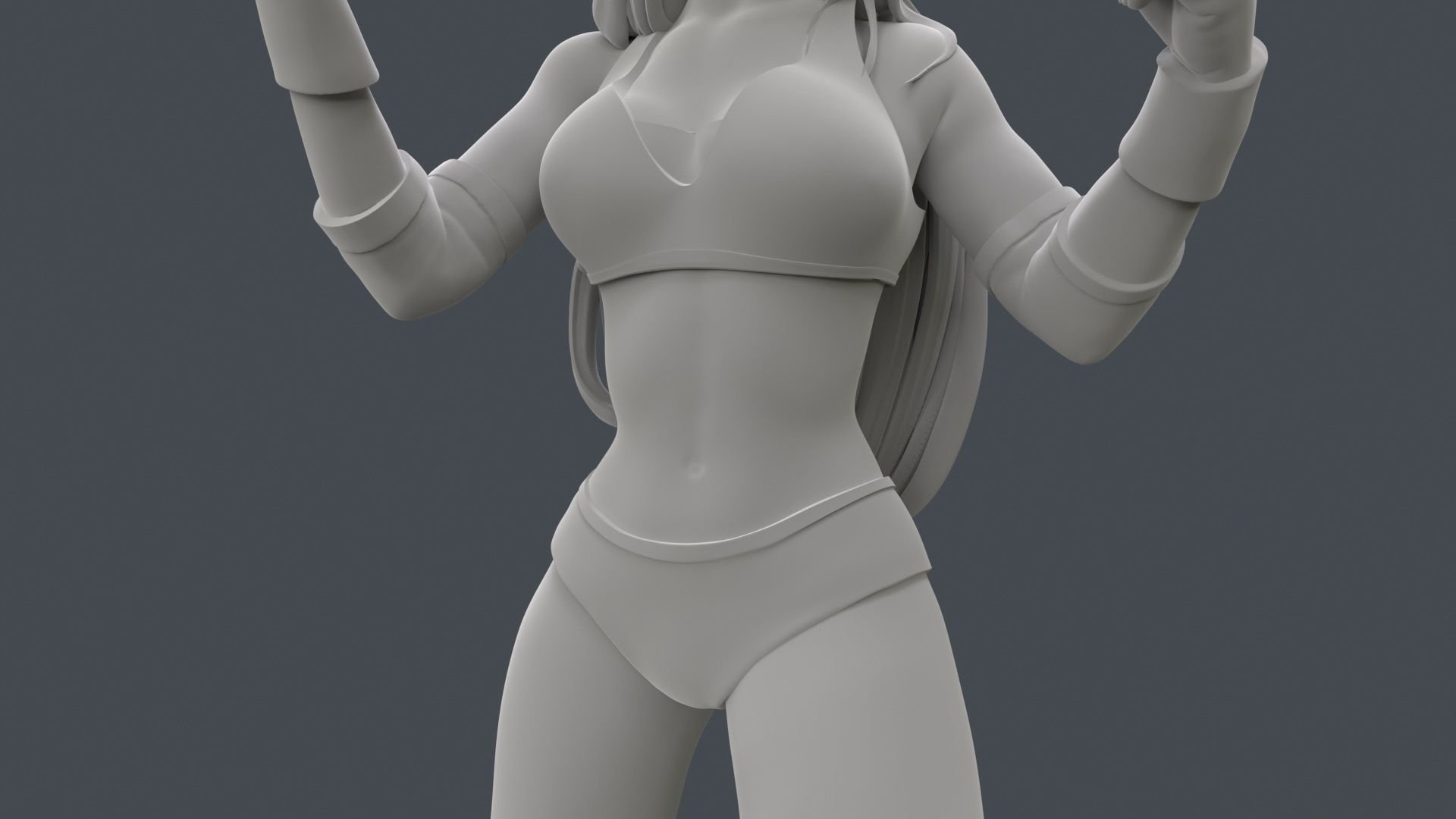 Female Professional Wrestlers C 3D Printing 3D print model_31