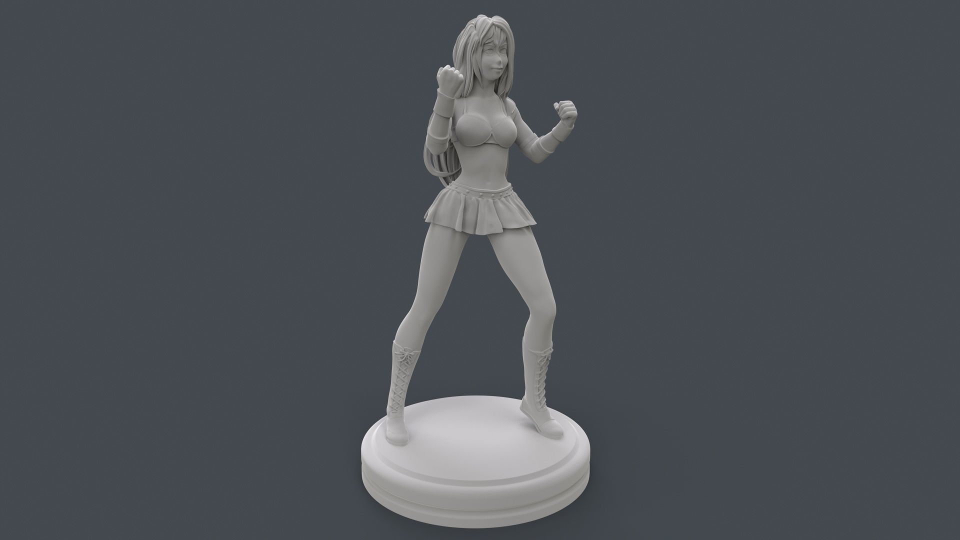 Female Professional Wrestlers C 3D Printing 3D print model_21