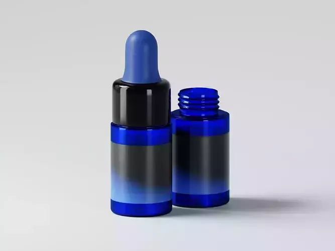 Cosmetic Dropper Bottle 3D Model