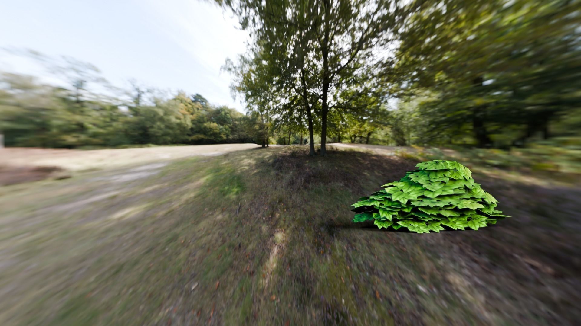 Low poly - Stylized Game Items - Bush Low-poly 3D model_9