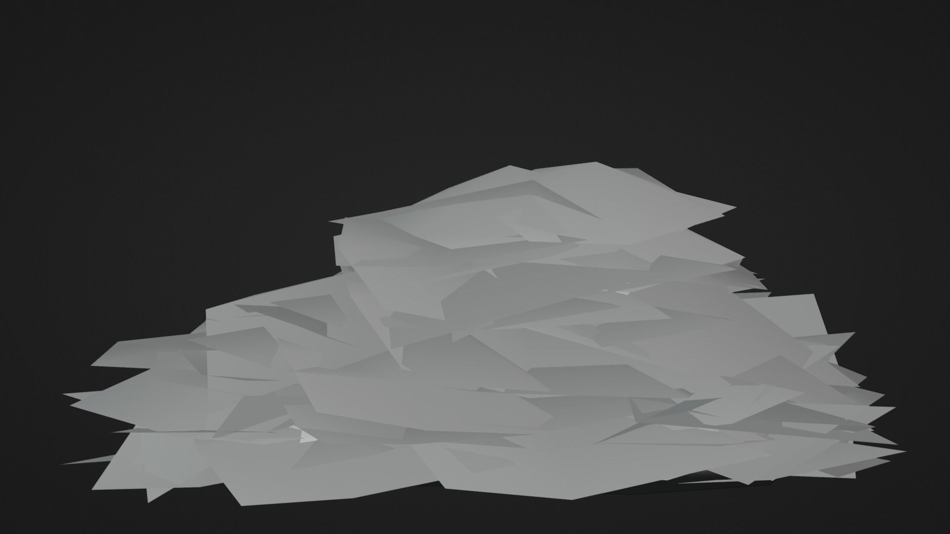 Low poly - Stylized Game Items - Bush Low-poly 3D model_3