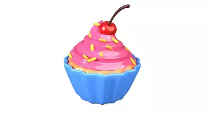 Cupcake 3D Illustration