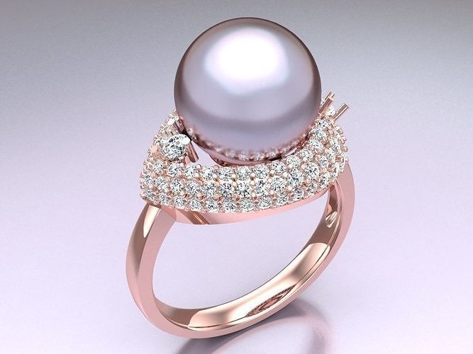 Pearl Ring - Womens Rings  - N311955 3D print model