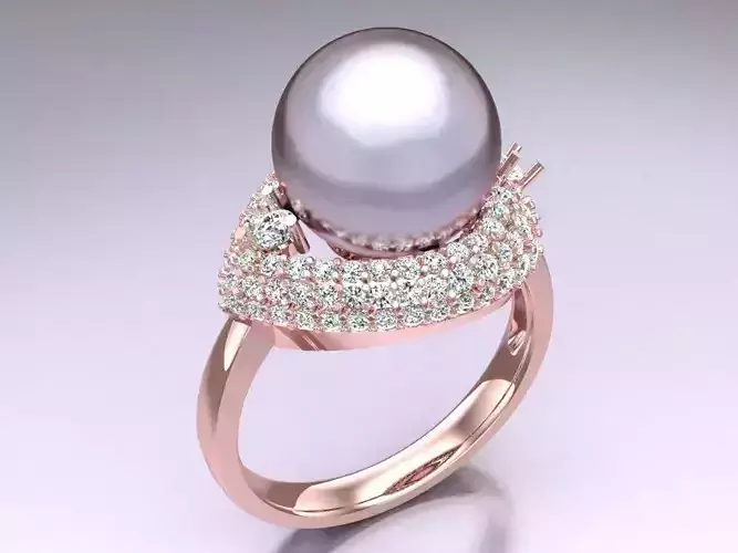 Pearl Ring - Womens Rings  - N311955 3D print model