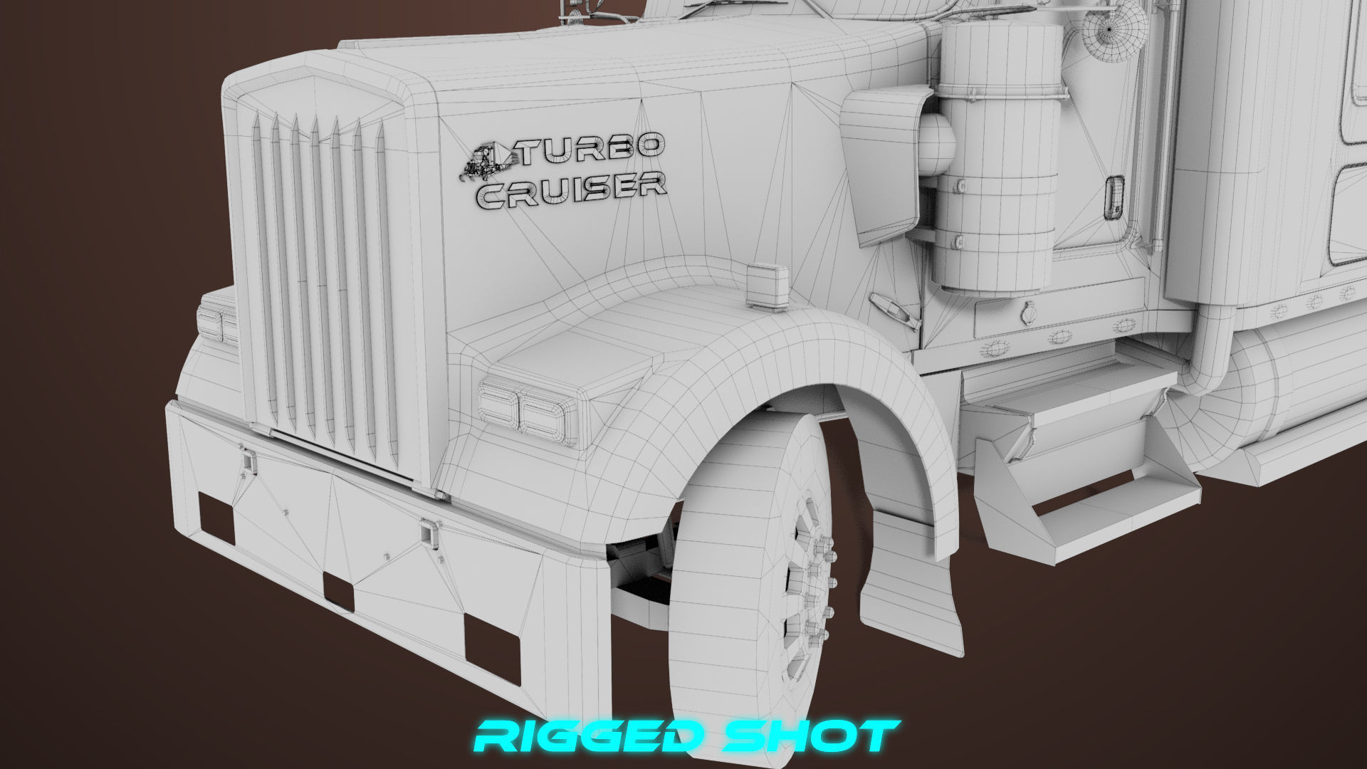 Heavy Truck 02 Chassis Old Dusty All PBR Unity UE Textures Low-poly 3D model_47