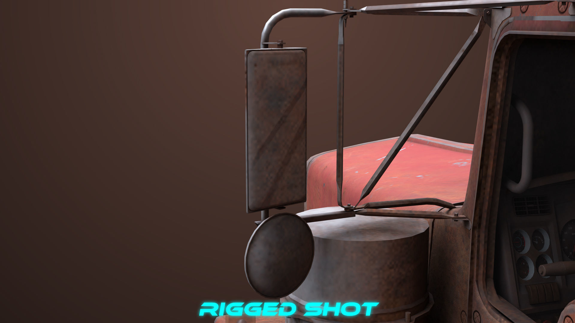 Heavy Truck 02 Chassis Old Dusty All PBR Unity UE Textures Low-poly 3D model_30