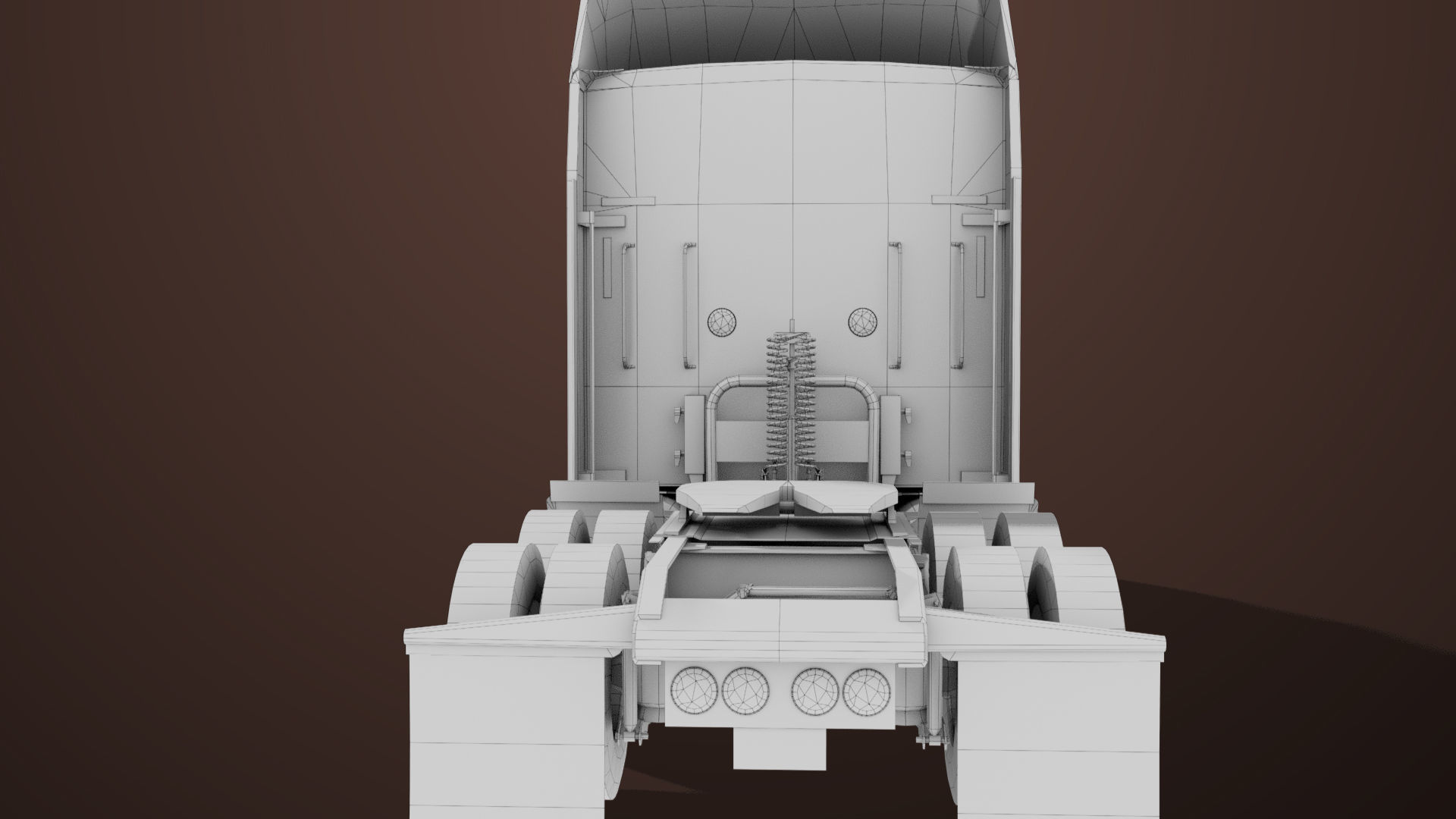 Heavy Truck 02 Chassis Old Dusty All PBR Unity UE Textures Low-poly 3D model_40