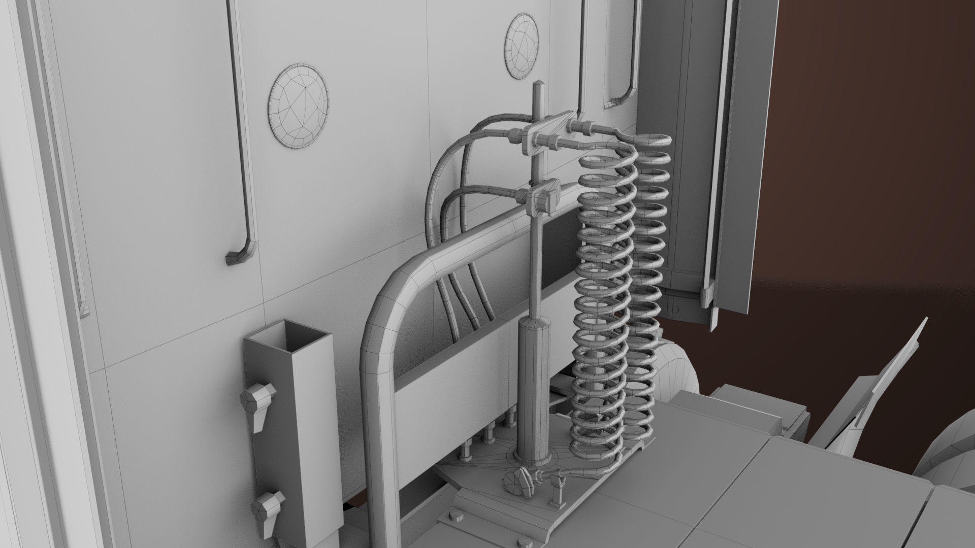 Heavy Truck 02 Chassis Old Dusty All PBR Unity UE Textures Low-poly 3D model_42