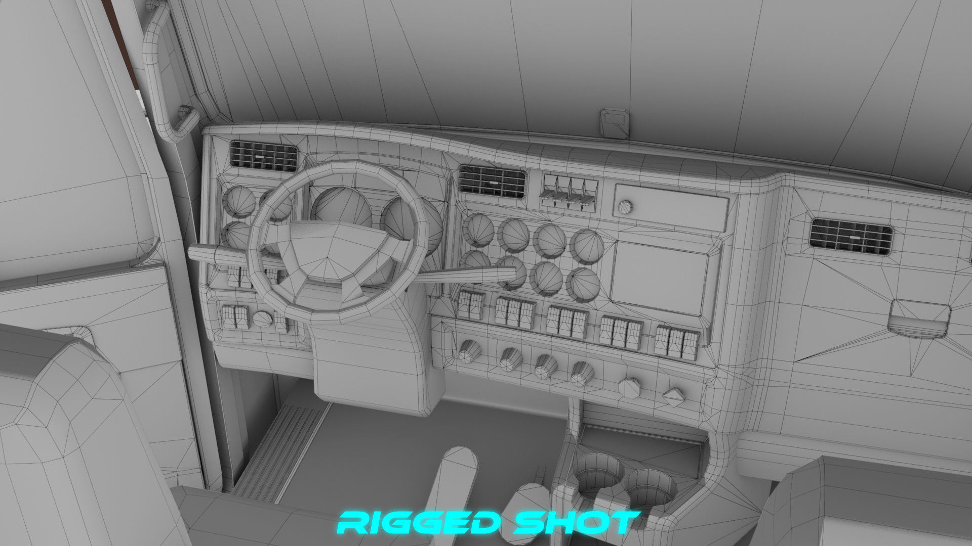 Heavy Truck 02 Chassis Old Dusty All PBR Unity UE Textures Low-poly 3D model_54