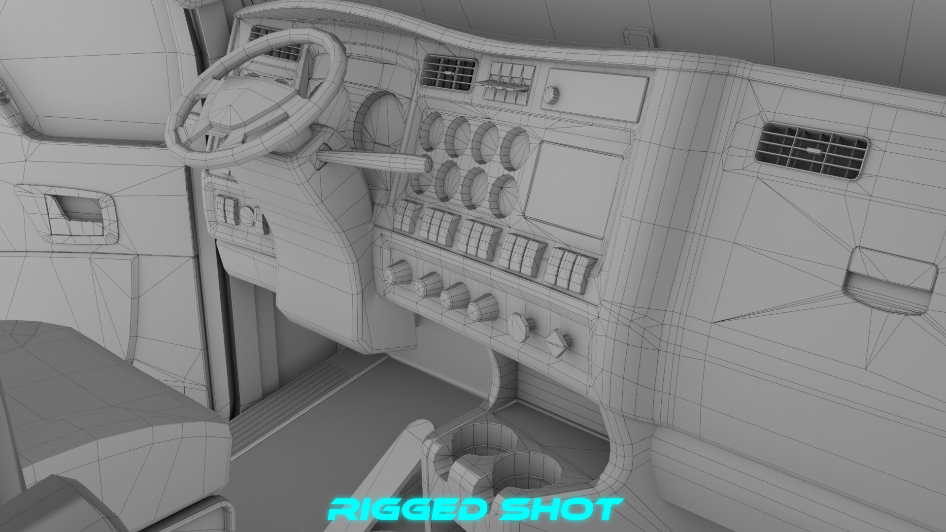 Heavy Truck 02 Chassis Old Dusty All PBR Unity UE Textures Low-poly 3D model_55