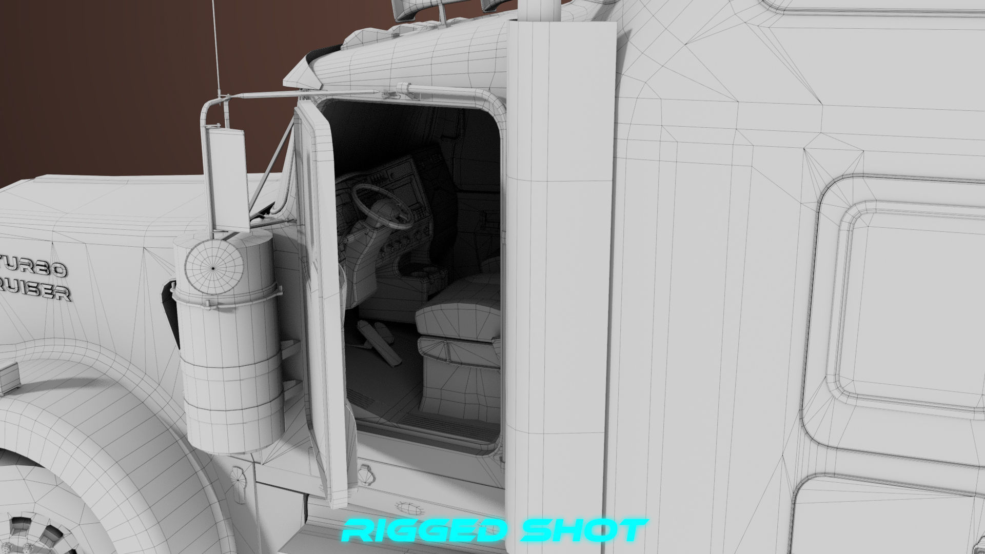 Heavy Truck 02 Chassis Old Dusty All PBR Unity UE Textures Low-poly 3D model_52