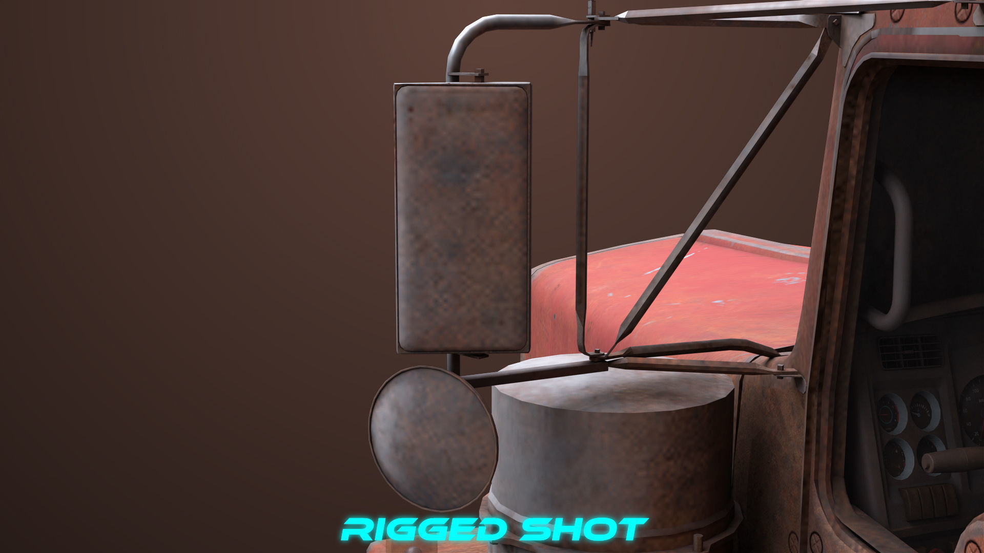 Heavy Truck 02 Chassis Old Dusty All PBR Unity UE Textures Low-poly 3D model_31