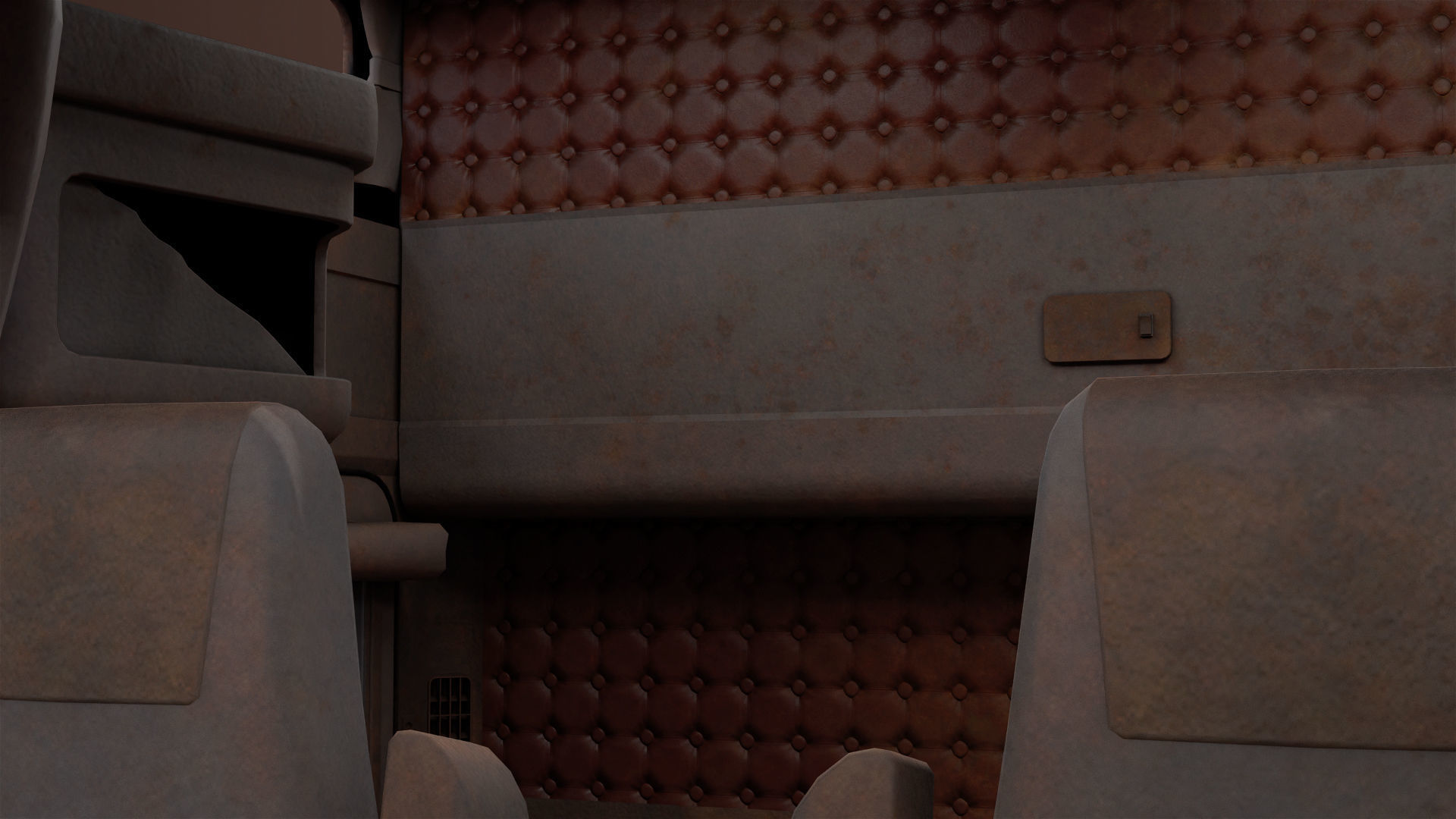 Heavy Truck 02 Chassis Old Dusty All PBR Unity UE Textures Low-poly 3D model_27