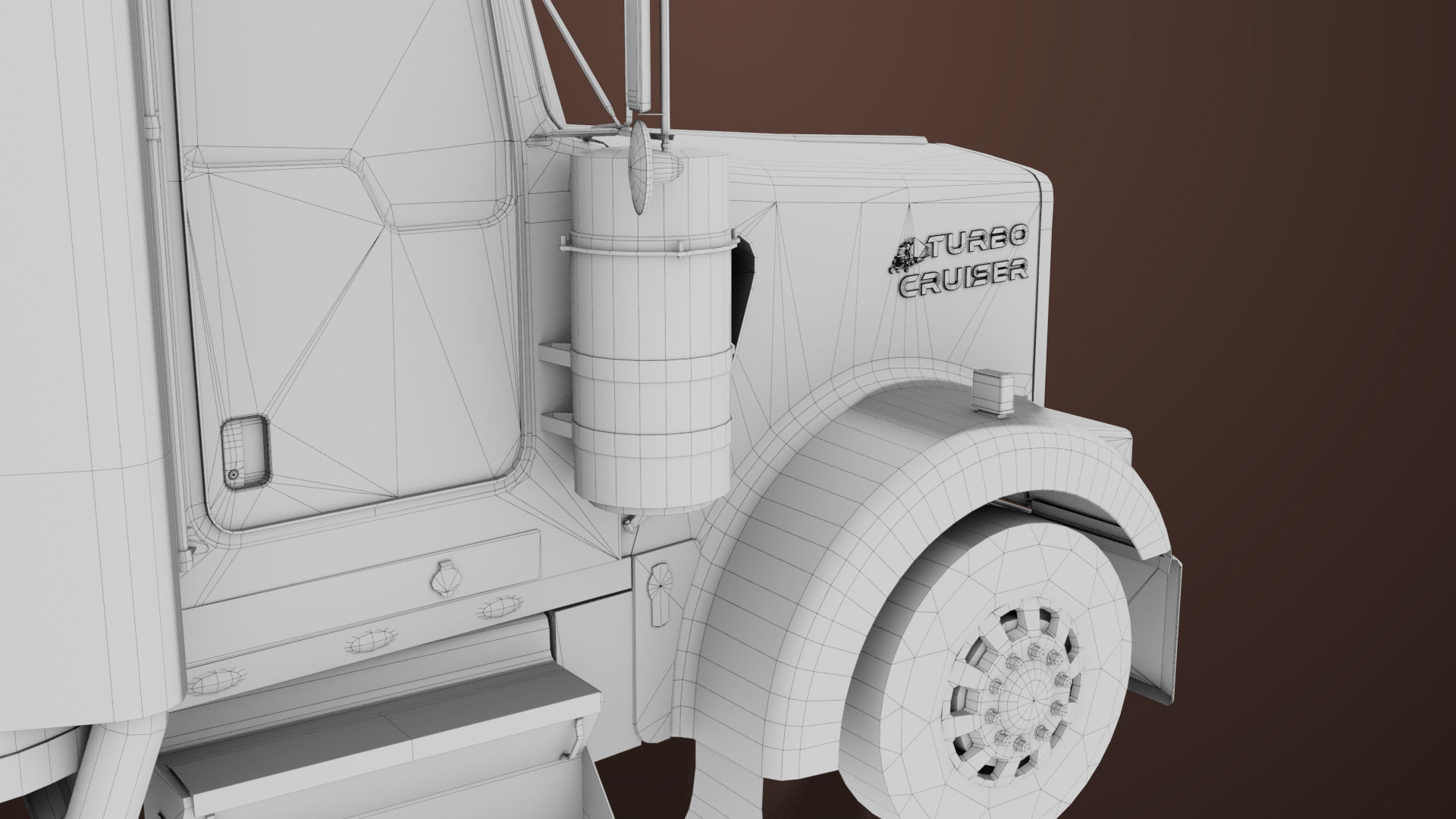 Heavy Truck 02 Chassis Old Dusty All PBR Unity UE Textures Low-poly 3D model_44