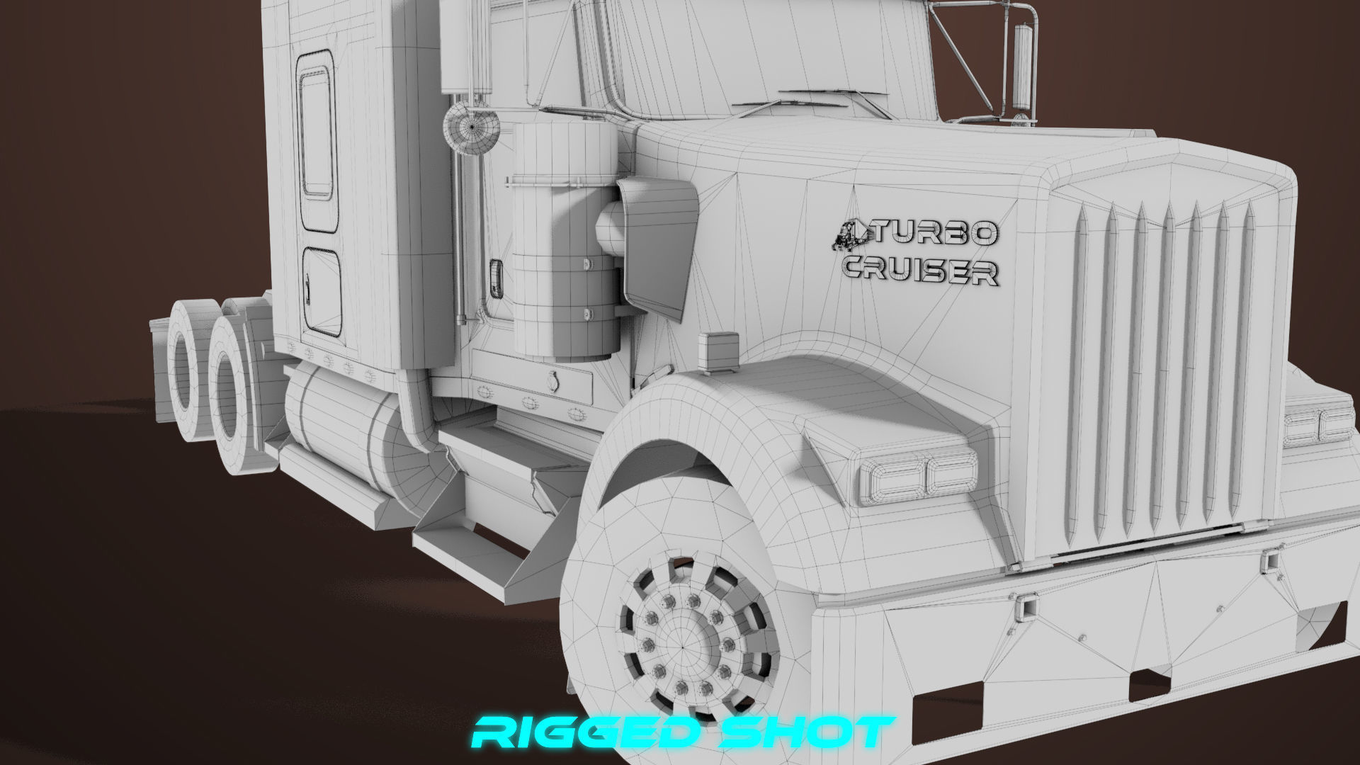 Heavy Truck 02 Chassis Old Dusty All PBR Unity UE Textures Low-poly 3D model_48