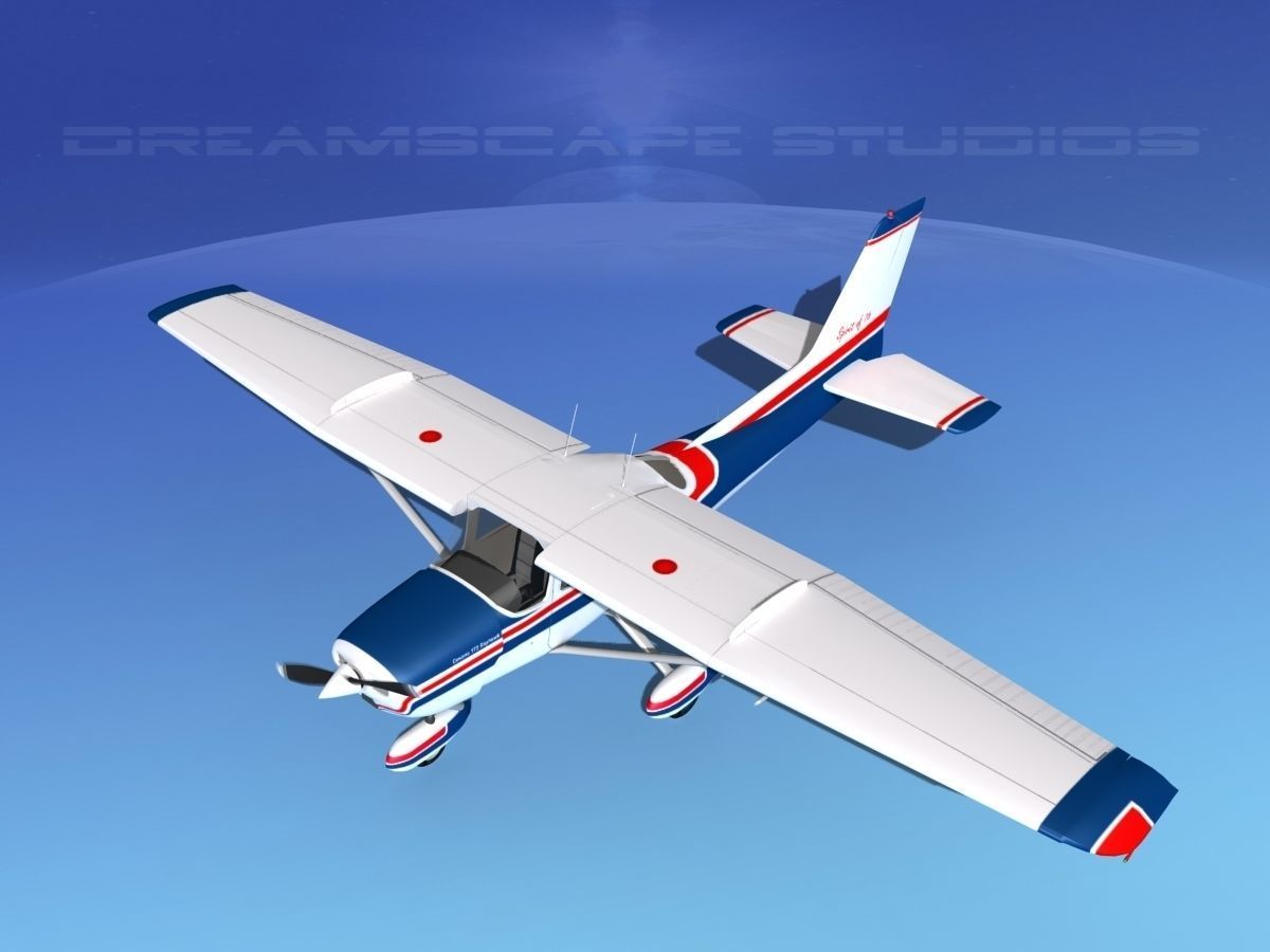 Cessna 172 Skyhawk STOL V01 3D model_12