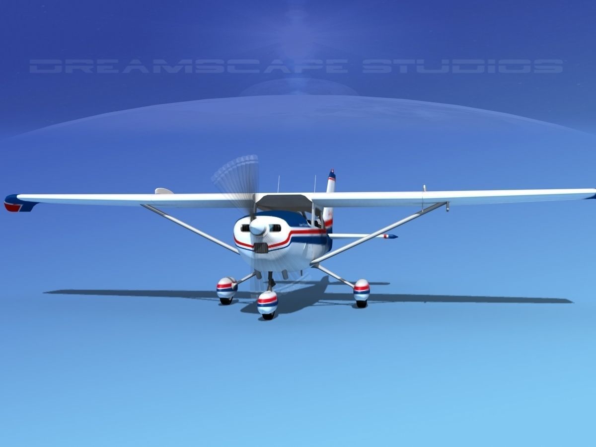Cessna 172 Skyhawk STOL V01 3D model_3