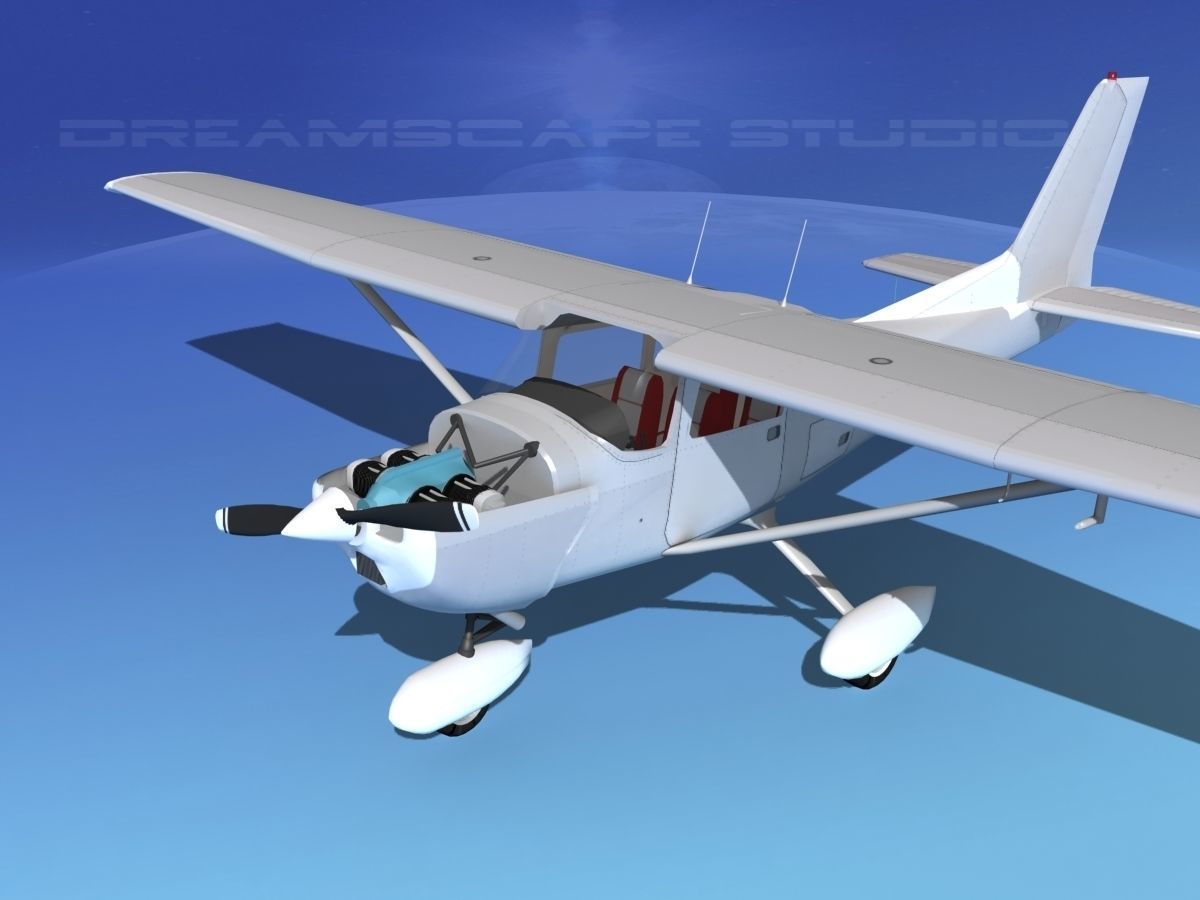 Cessna 172 Skyhawk STOL V01 3D model_1