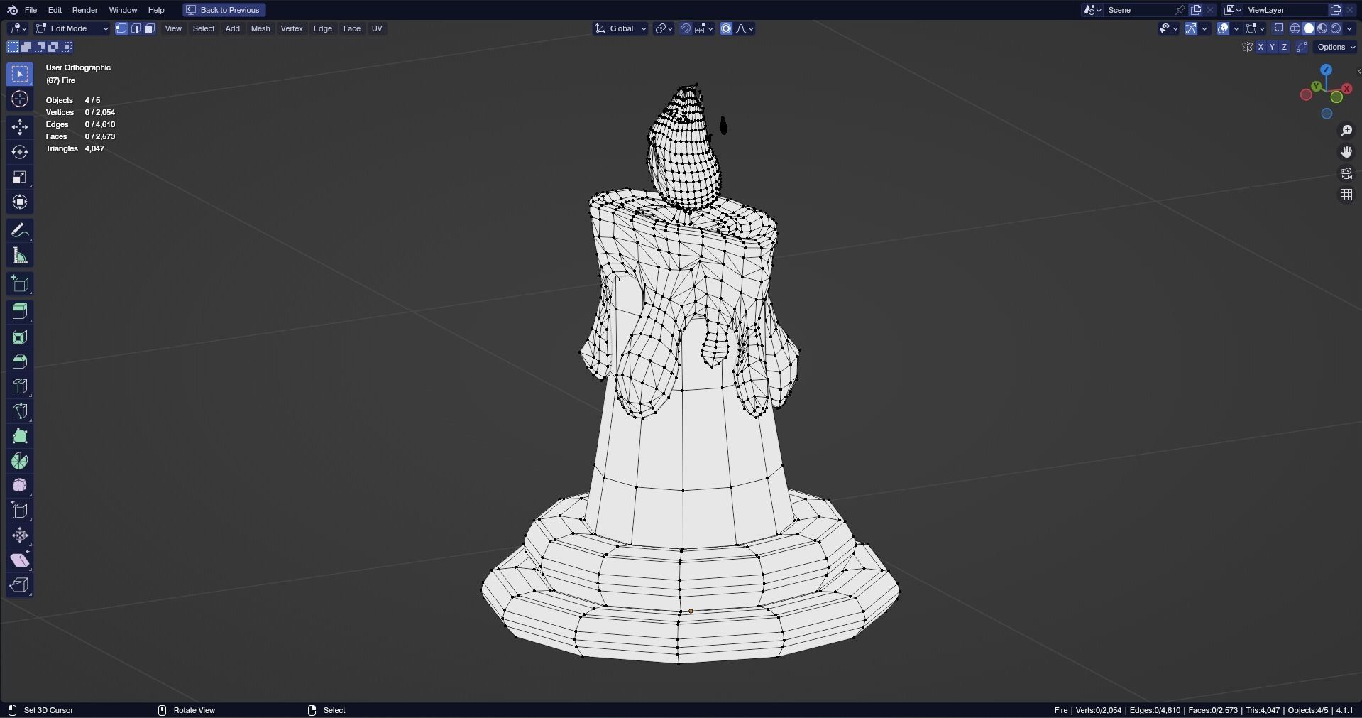Low poly - Stylized Game Items - Candle Low-poly 3D model_4