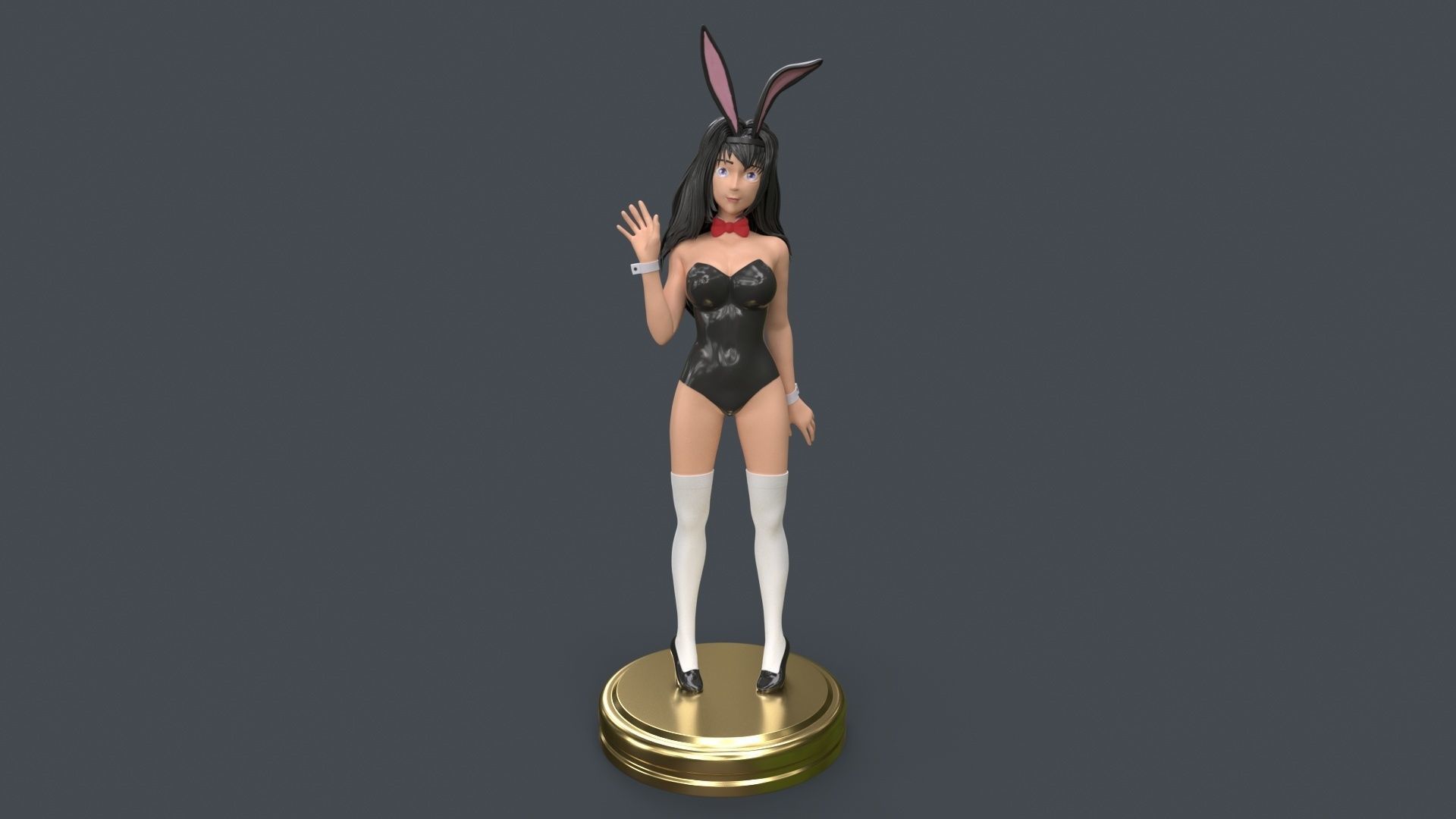 Anime Sexy Bunny Girl 3D Printing 3D print model_8