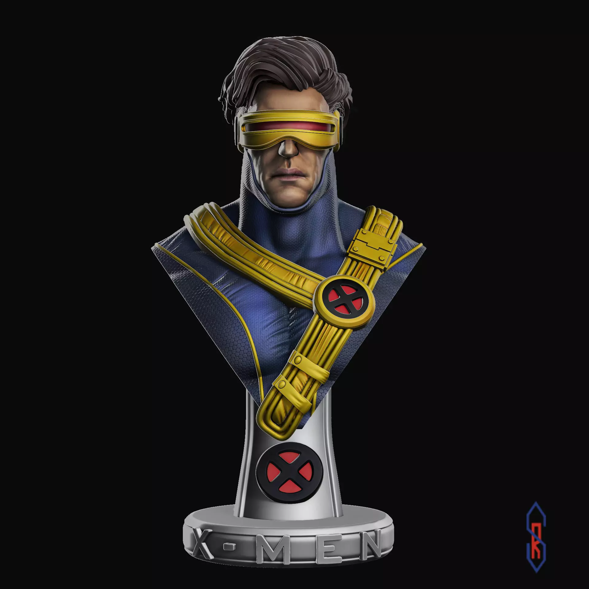 X-Men Cyclops Bust 3D print model_0