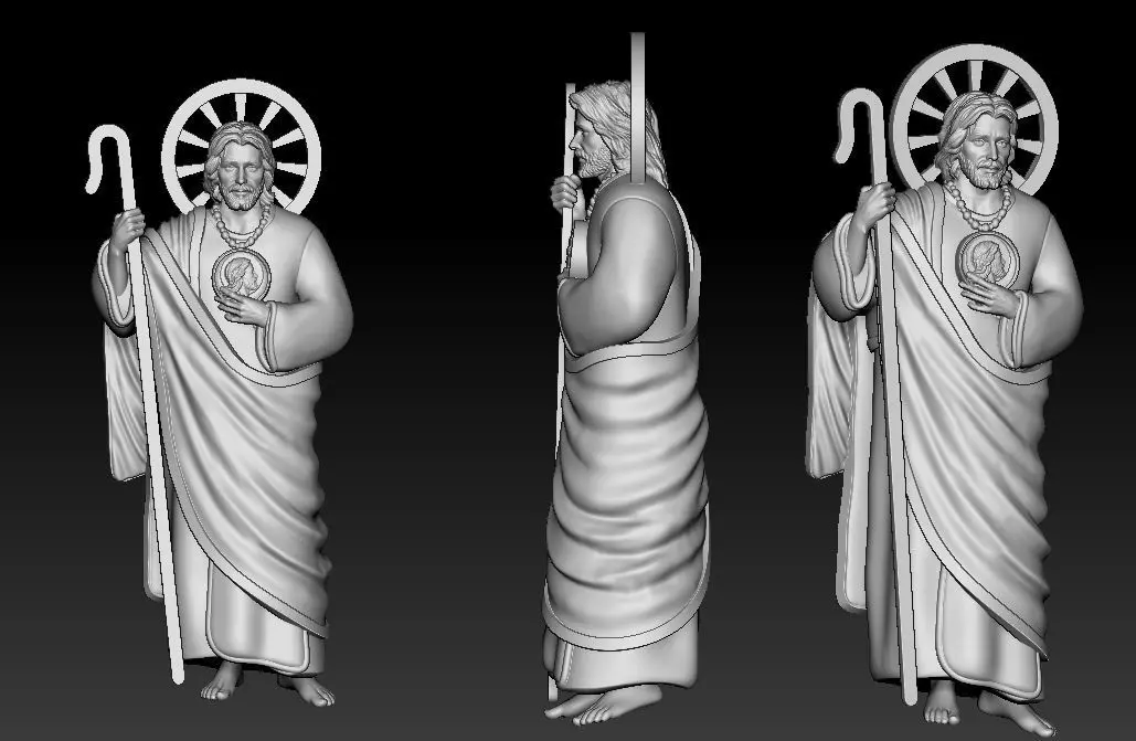 St Jude 3D Model 3D print model