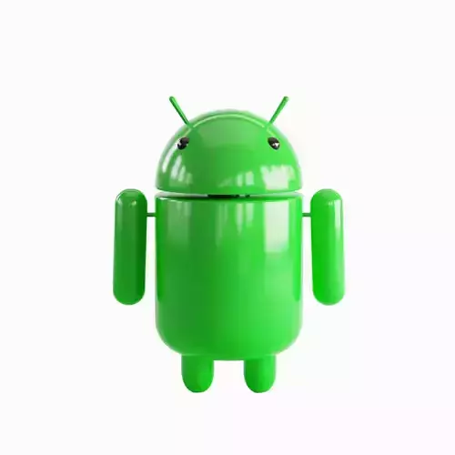 Android Robot 02 Low-poly 3D model